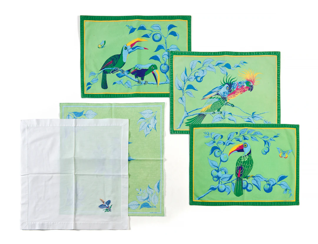 HERMÈS LE TOUCAN Placemats and napkins
