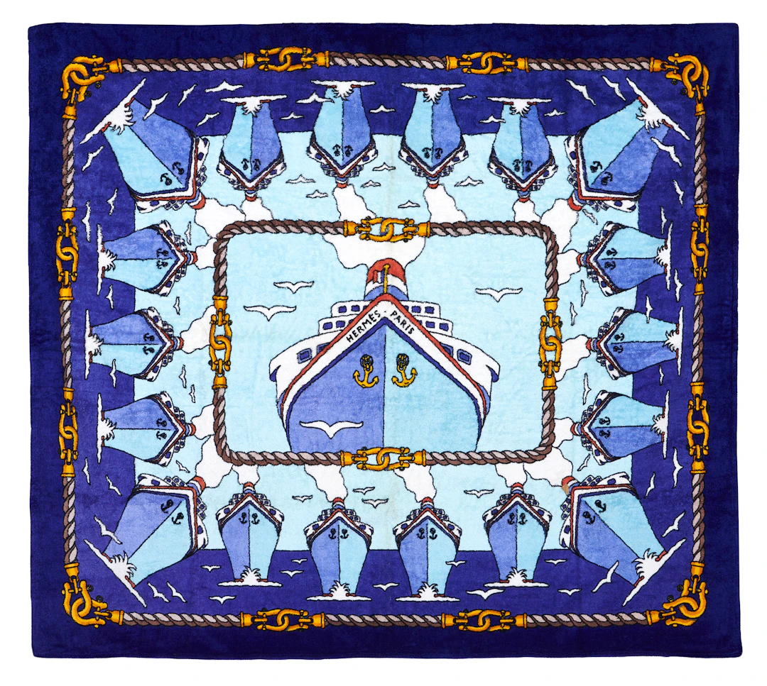 HERMÈS PAQUEBOT Large beach towel