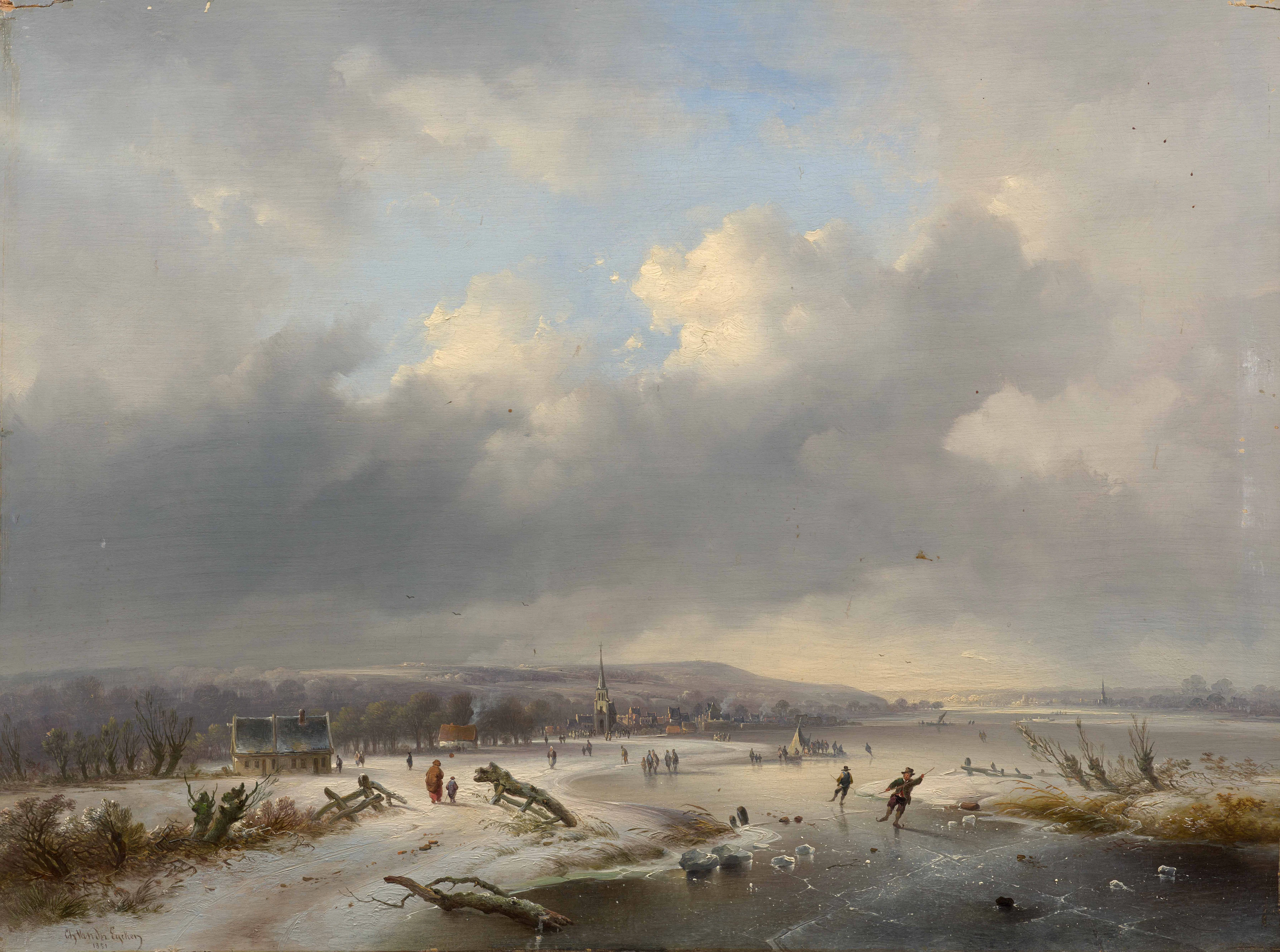 Charles I van den EYCKEN Aarschot, 1809 - Louvain, 1891 Patineurs