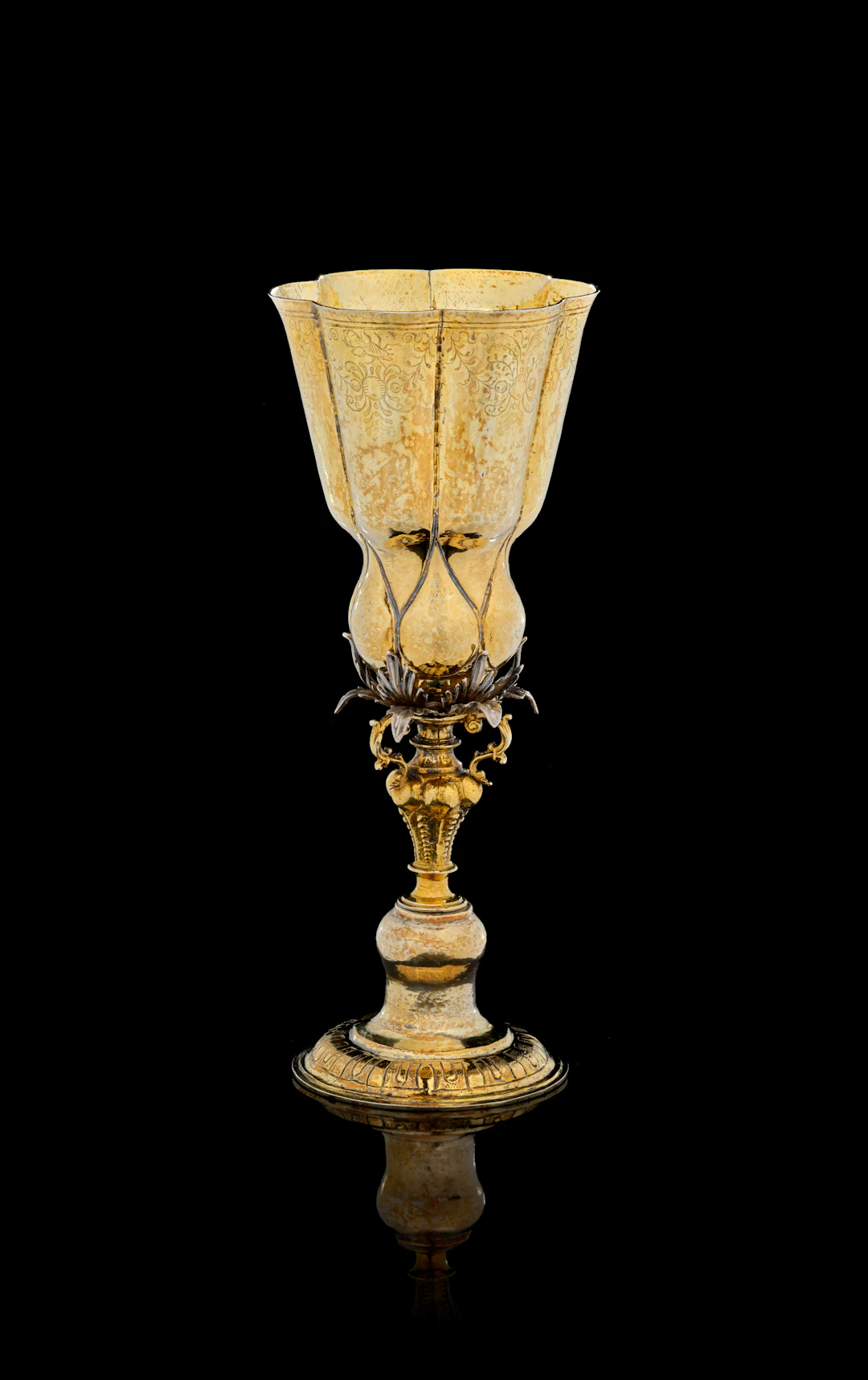 A German silver-gilt and silver cup, Hans Deinhard, Nuremberg, 1609