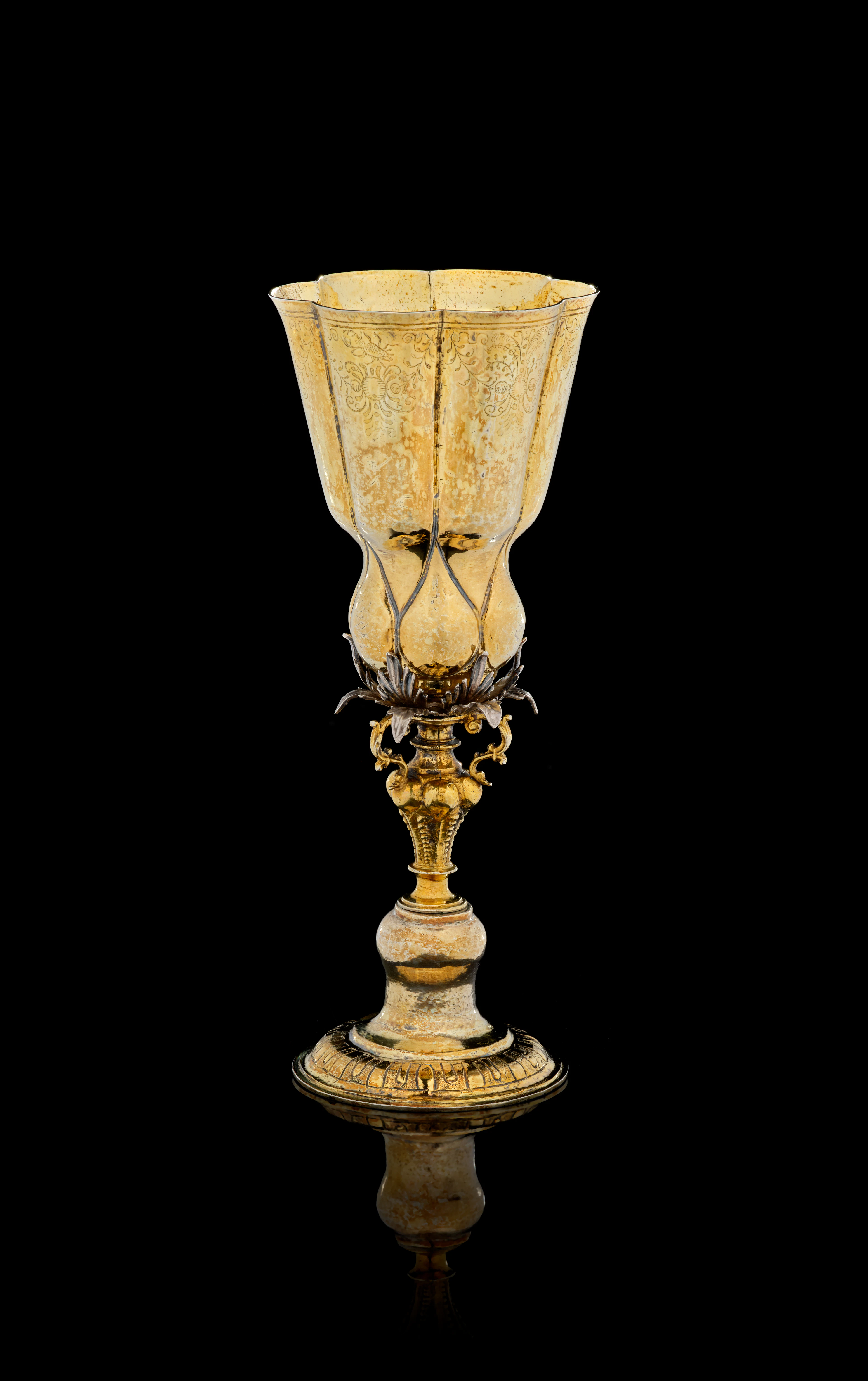 A German silver-gilt and silver cup, Hans Deinhard, Nuremberg, 1609