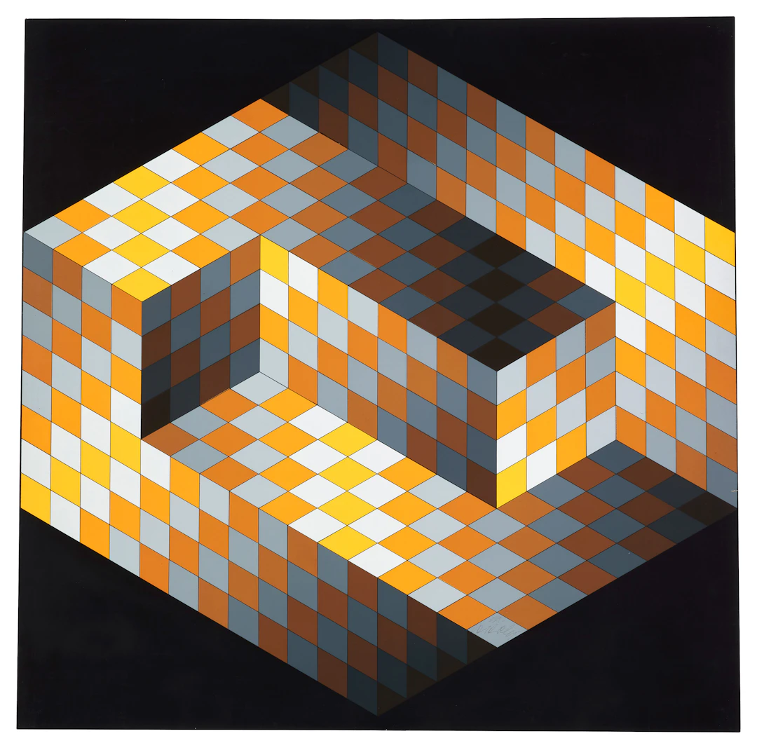 Victor VASARELY 1906 - 1997 Gestald 2 - 1970