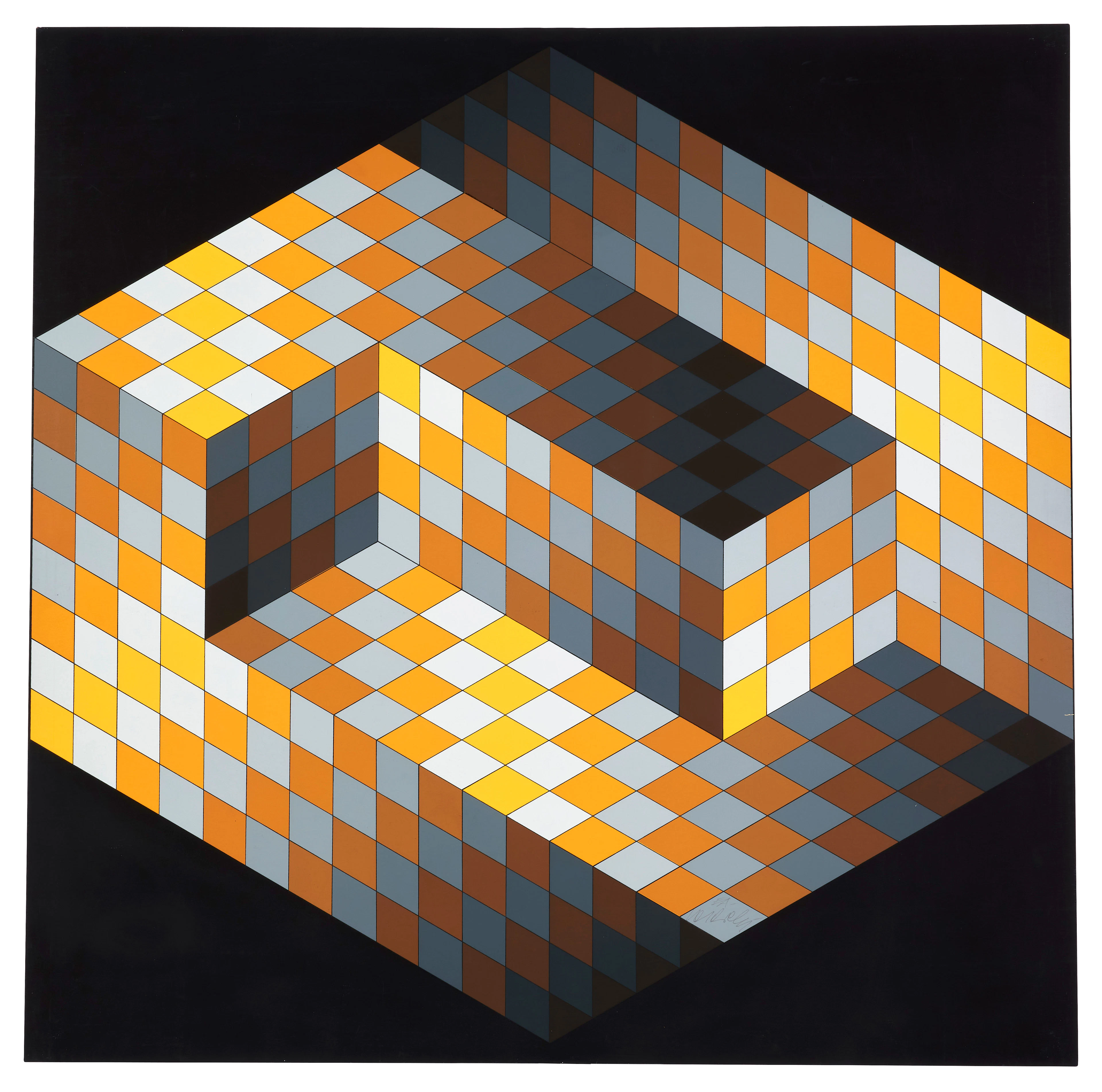 Victor VASARELY 1906 - 1997 Gestald 2 - 1970
