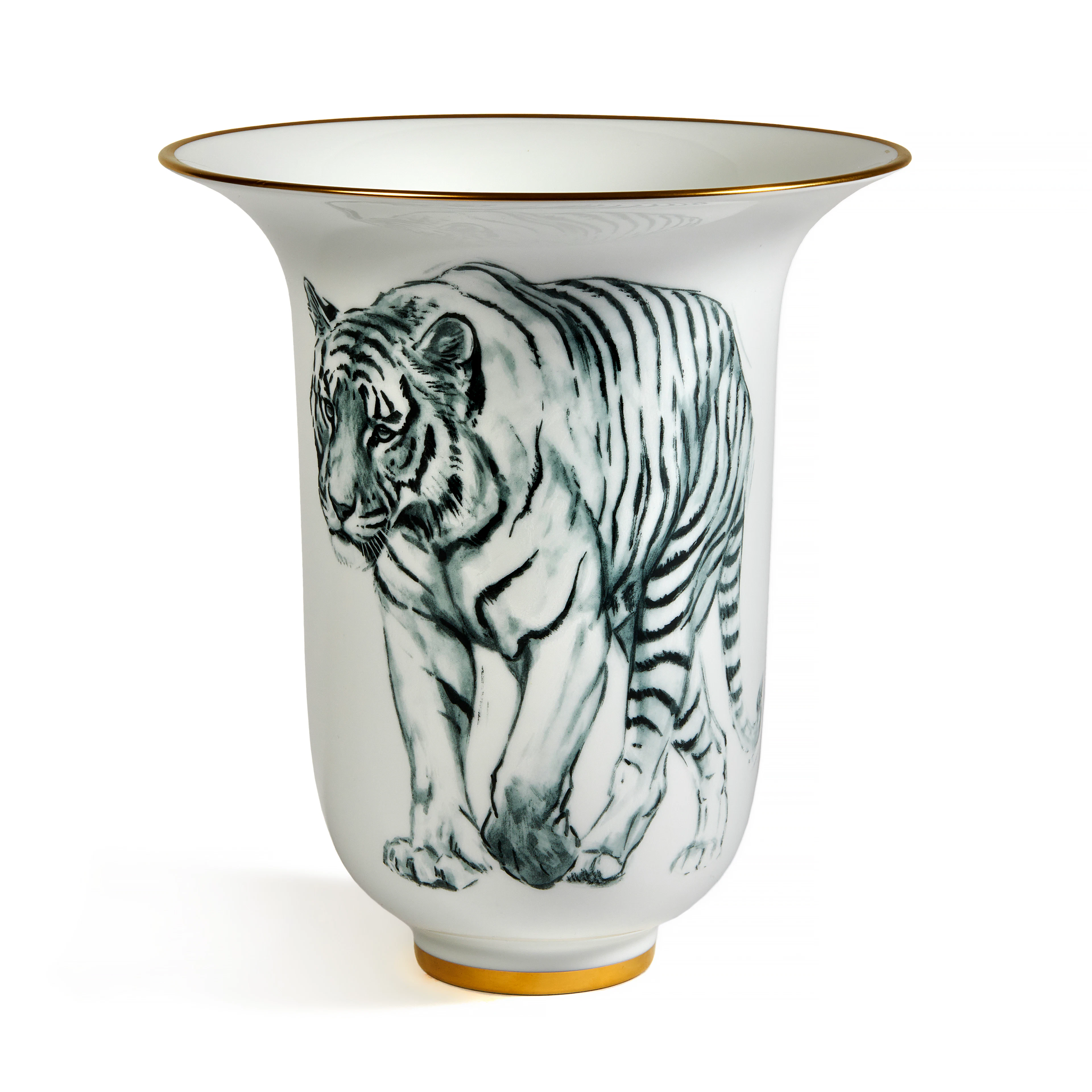 HERMÈS Vase tigre "Carnets d’Equateur"