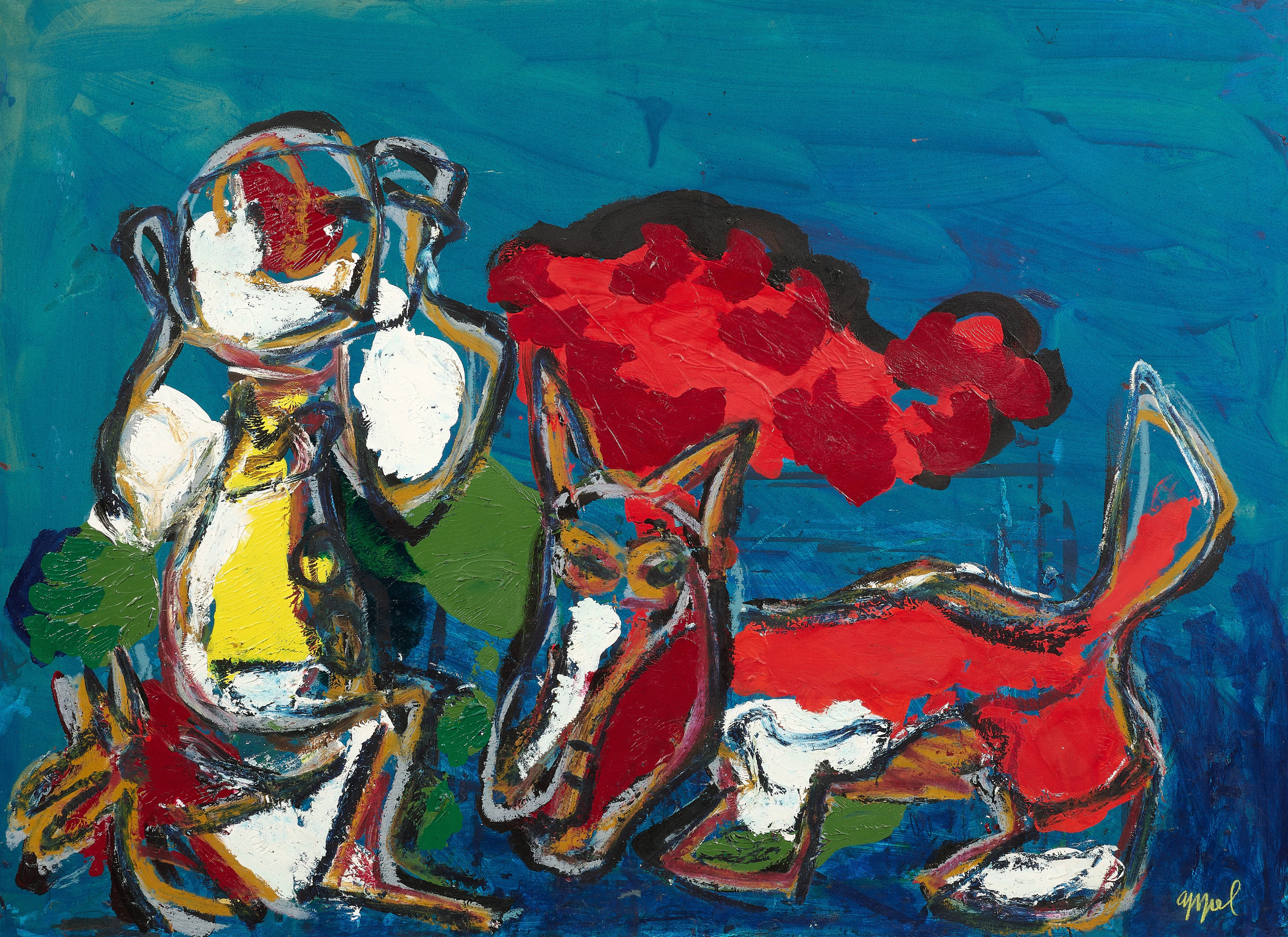 Karel APPEL 1921-2006 Sans titre - circa 1980