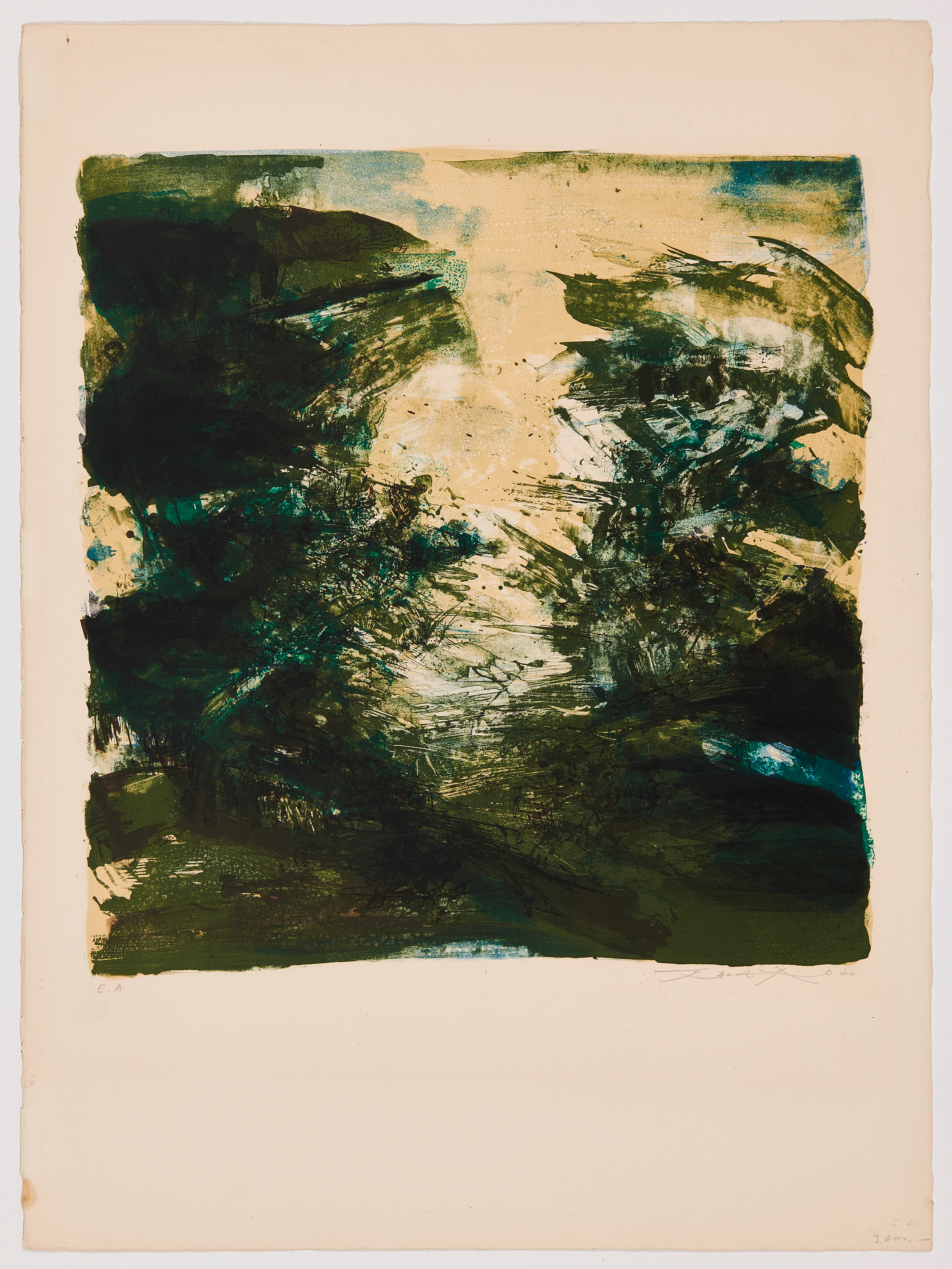 ZAO WOU-KI 1920 - 2013 Sans Titre - 1970