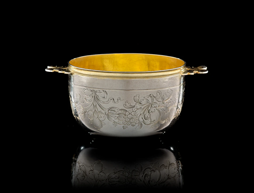 A small German parcel-gilt silver beaker, Johann Christoph I Treffler