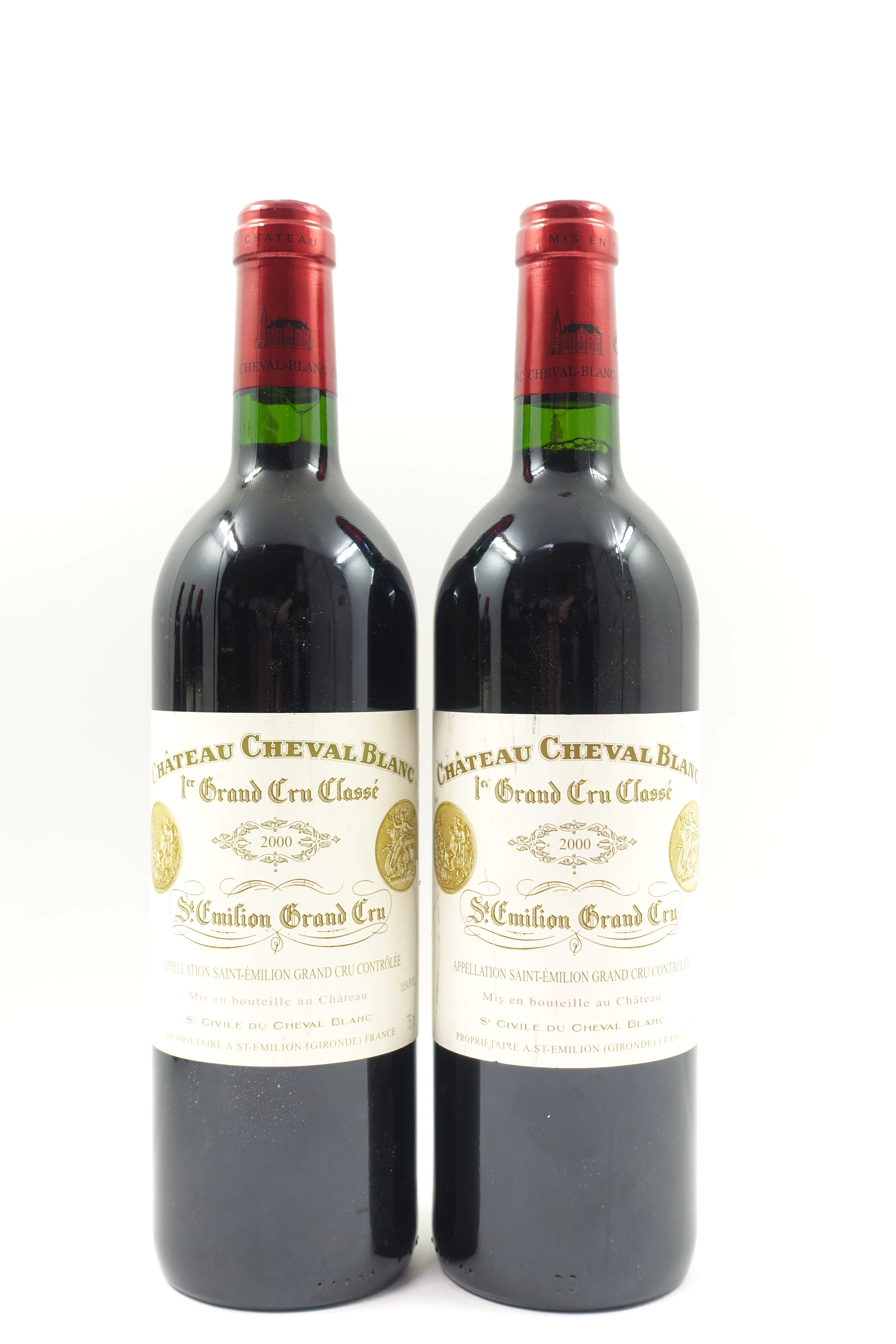 2 bts CH CHEVAL BLANC 2000 1er GCC (A) Saint Emilion