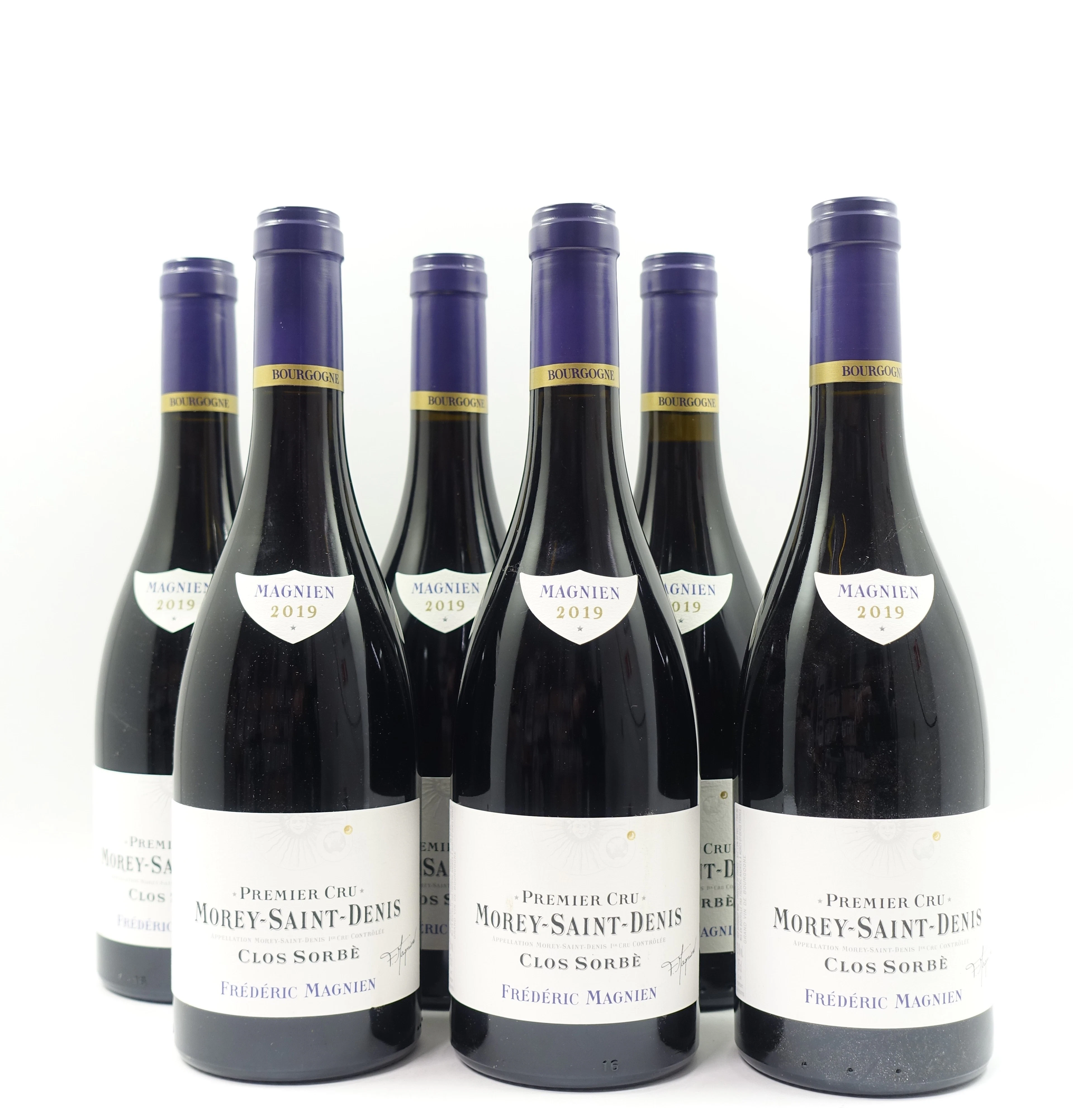 6 bts MOREY SAINT DENIS 2019 1er cru Clos Sorbè. Frédéric Magnien