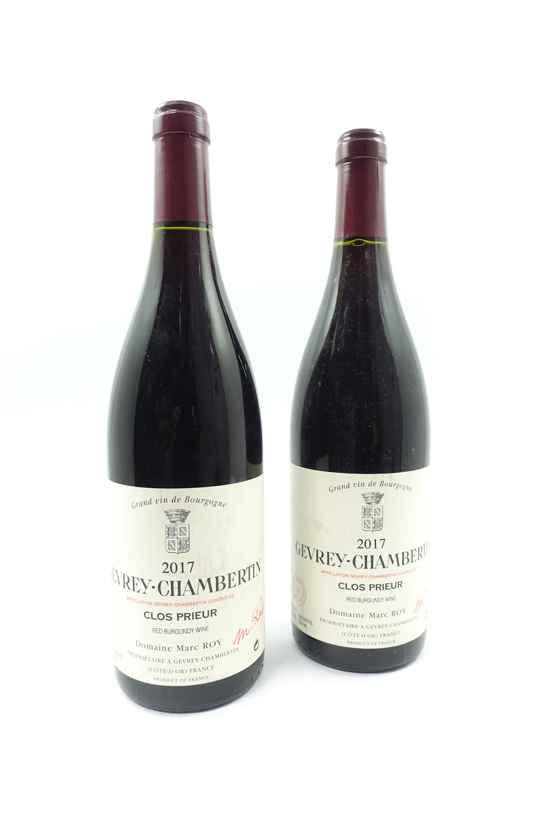 2 bts GEVREY CHAMBERTIN 2017 Domaine Marc Roy