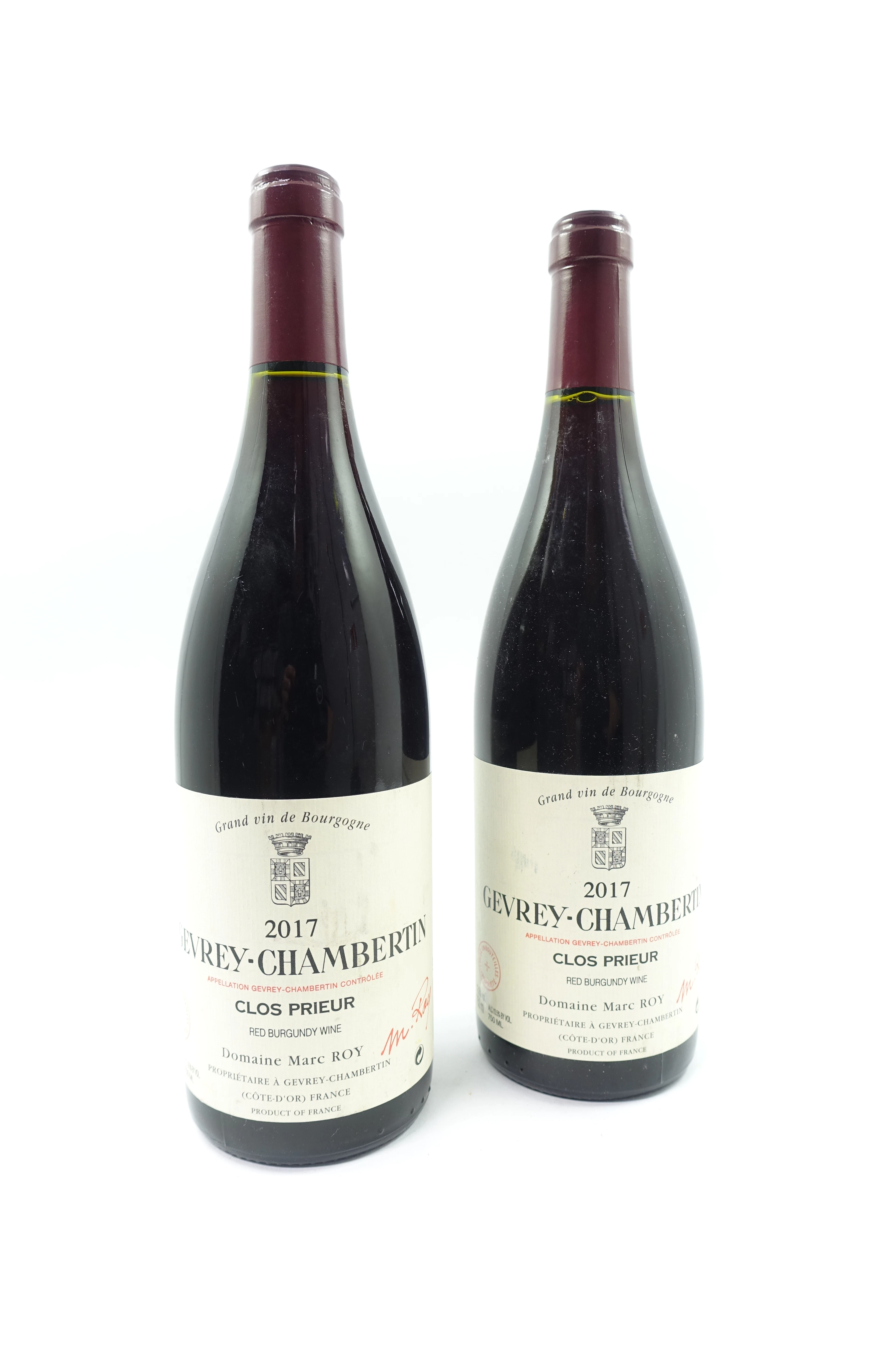 2 bts GEVREY CHAMBERTIN 2017 Domaine Marc Roy