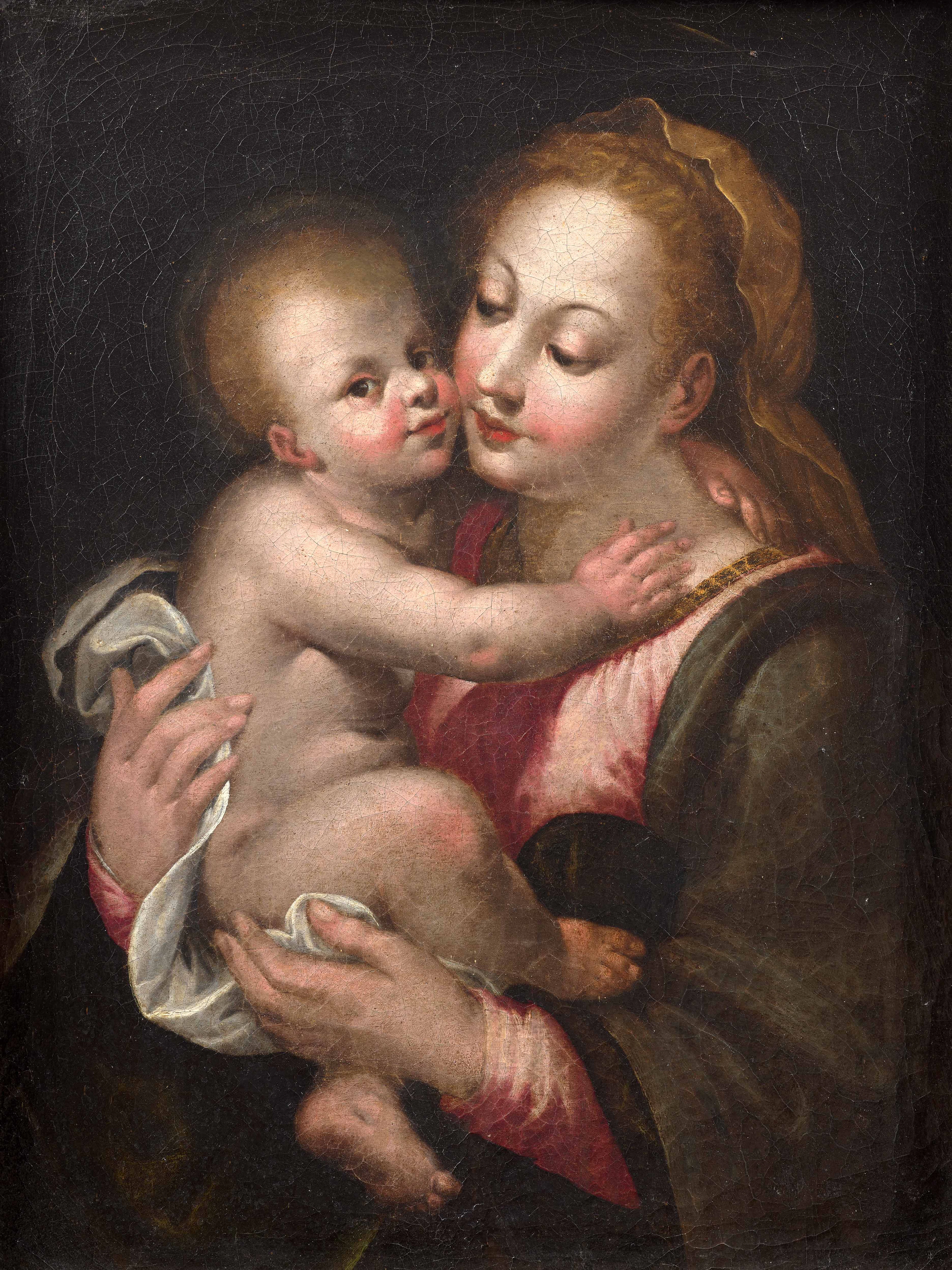 Ecole italienne vers 1600 Vierge à l'Enfant