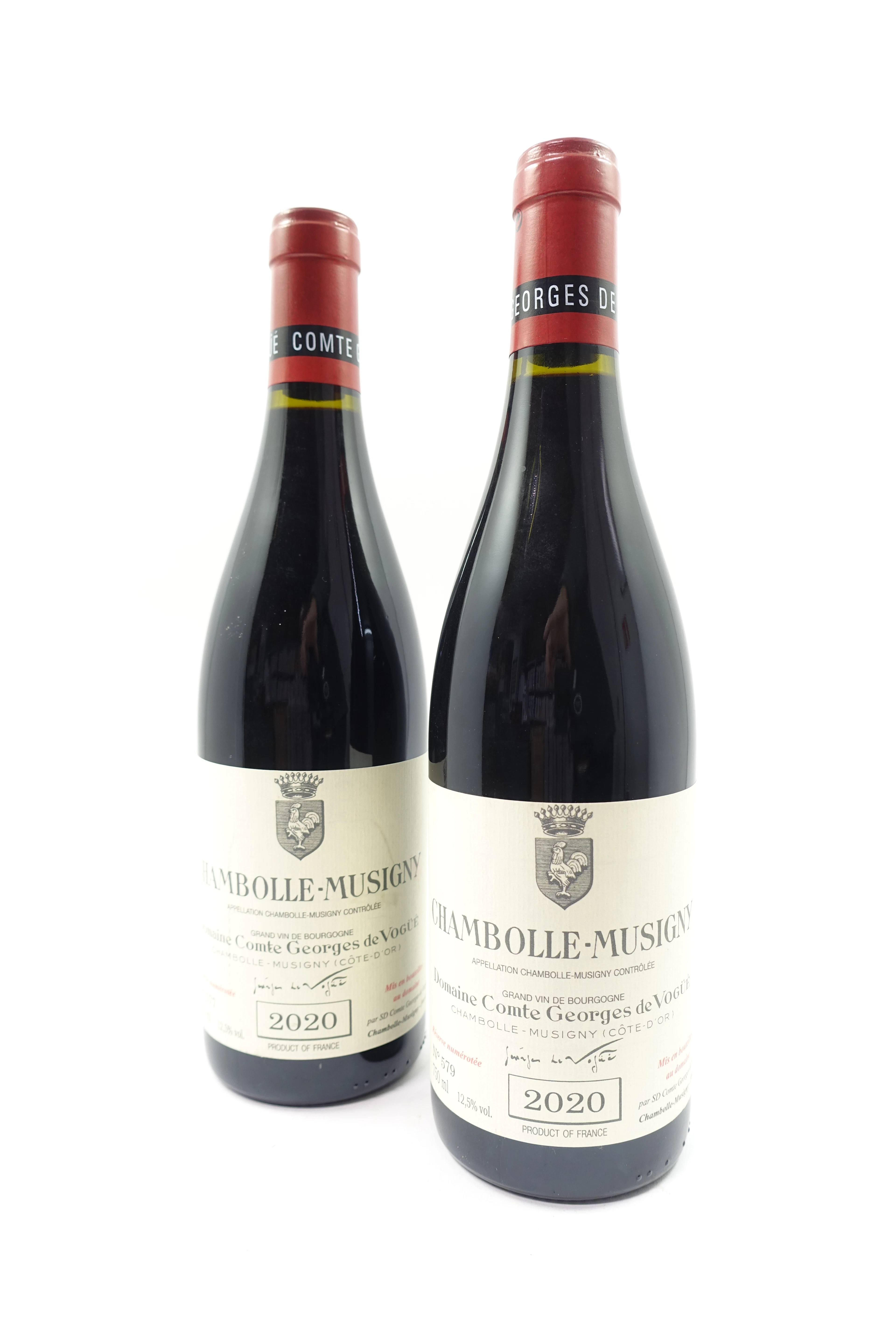 2 bts CHAMBOLLE MUSIGNY 2020 Domaine Comte Georges de Vogüé