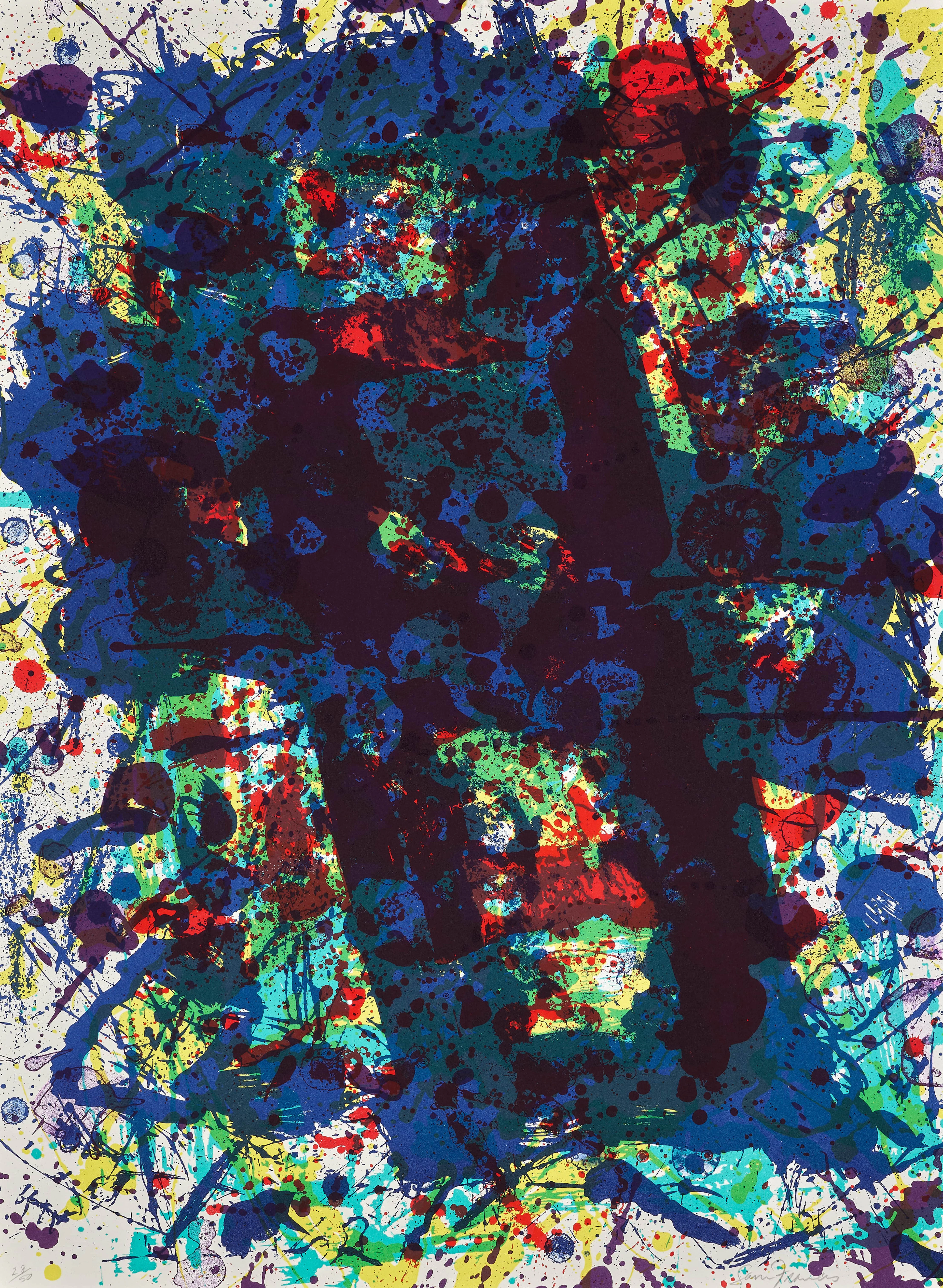 Sam FRANCIS 1923-1994 Papierski - 1992