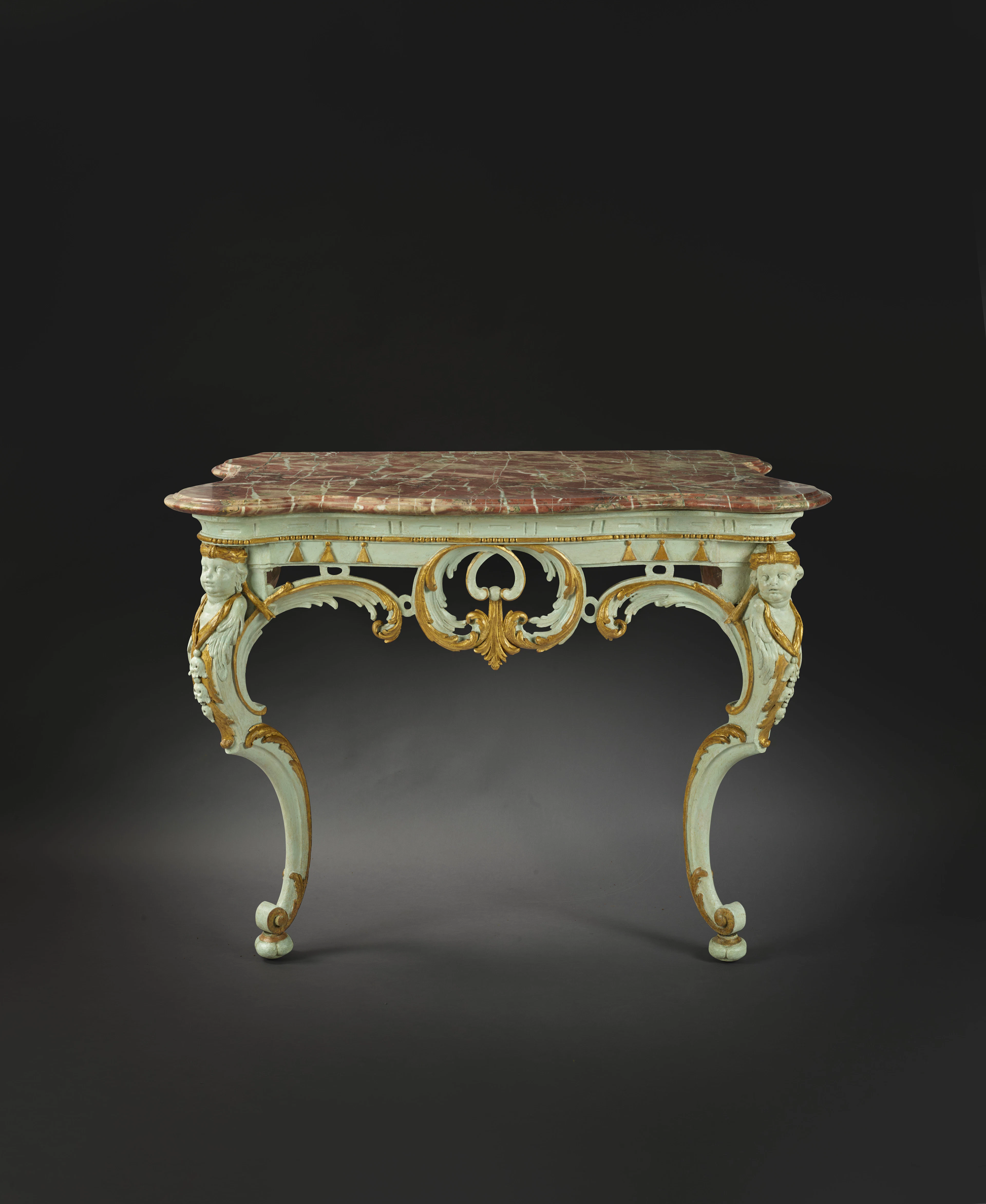 CONSOLE D'ÉPOQUE ROCOCO, ALLEMAGNE DU SUD