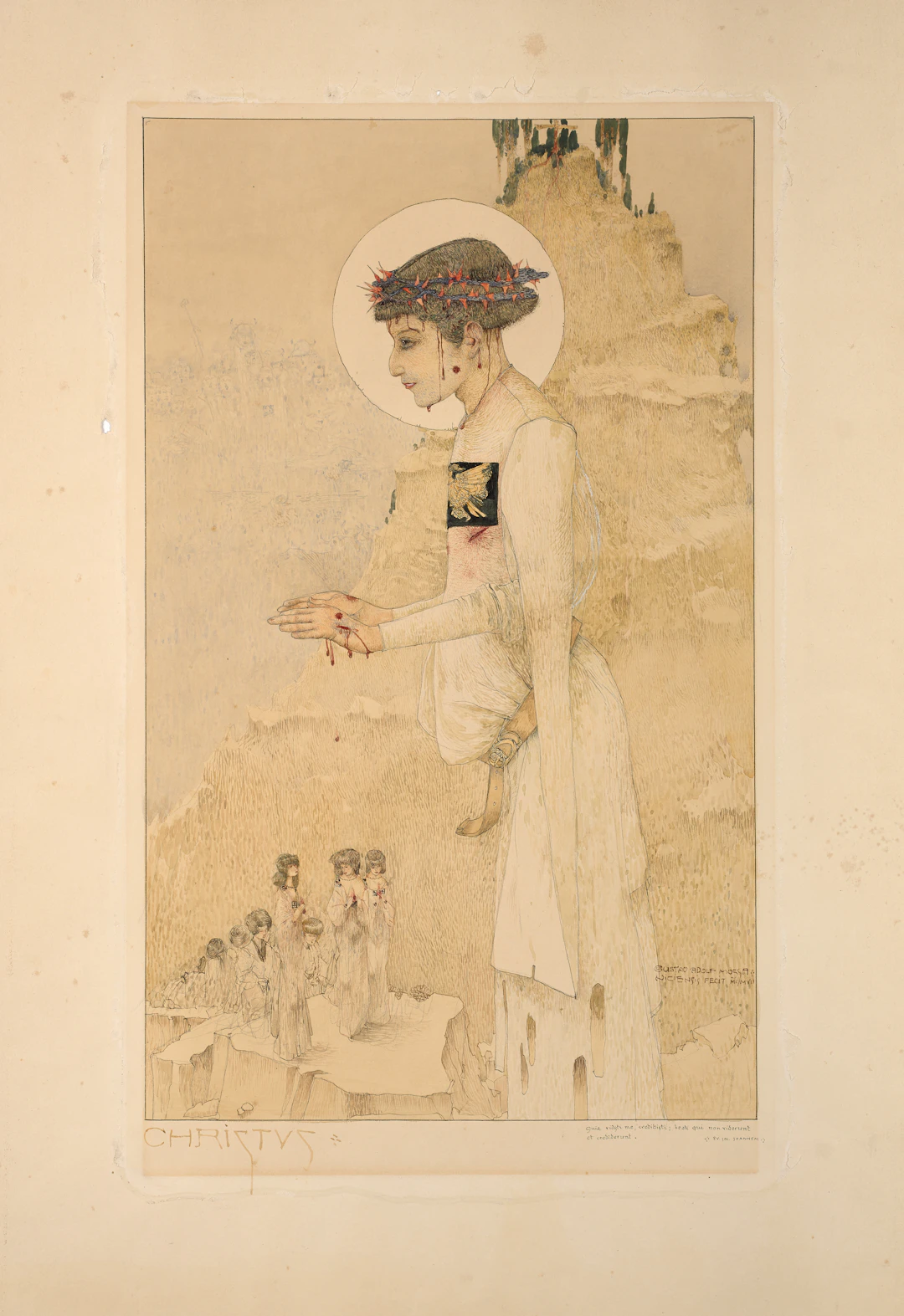 Gustav Adolf MOSSA Nice, 1883-1971 Christus - 1907