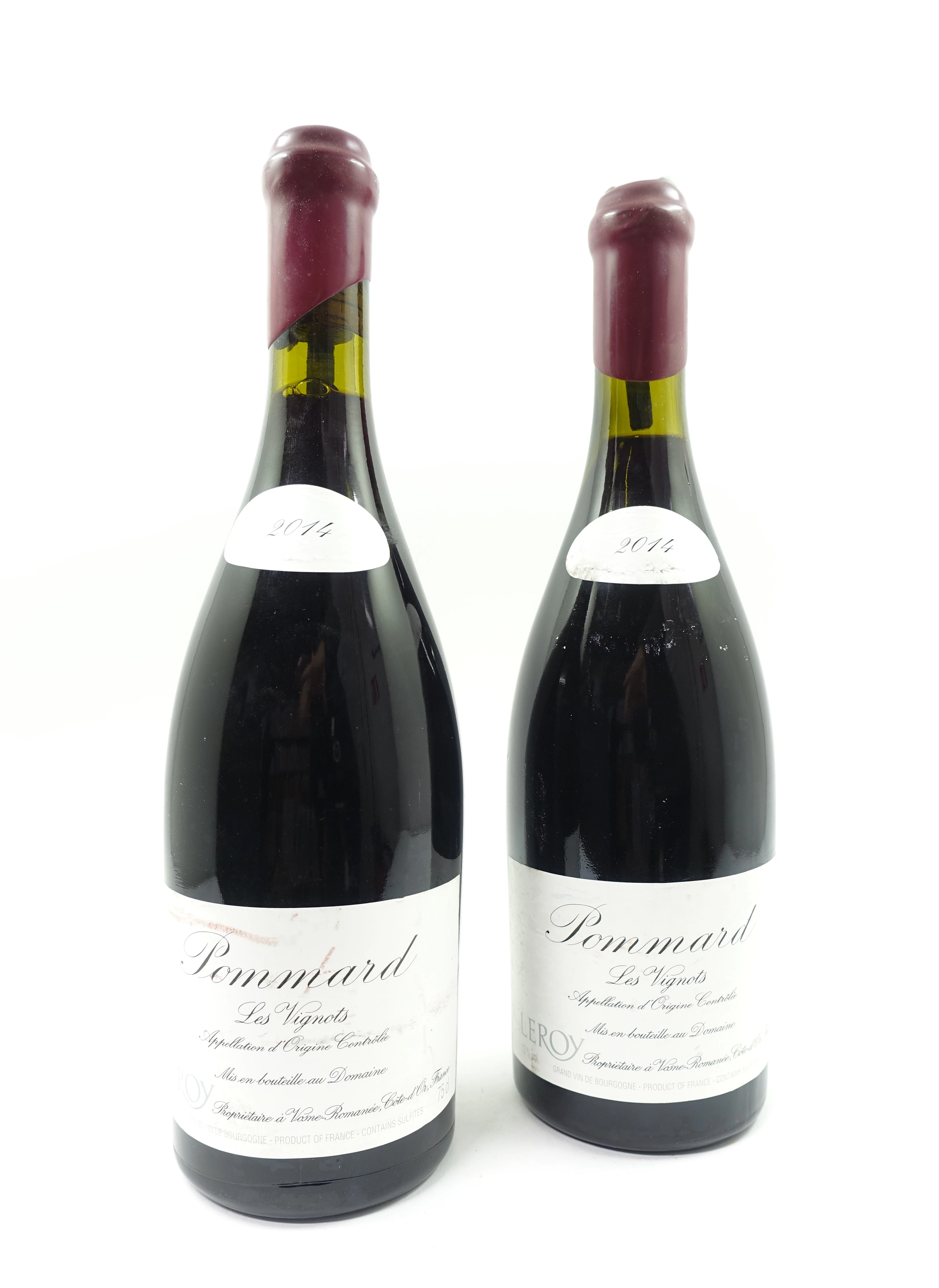 2 bts POMMARD 2014 Les Vignots. Domaine Leroy