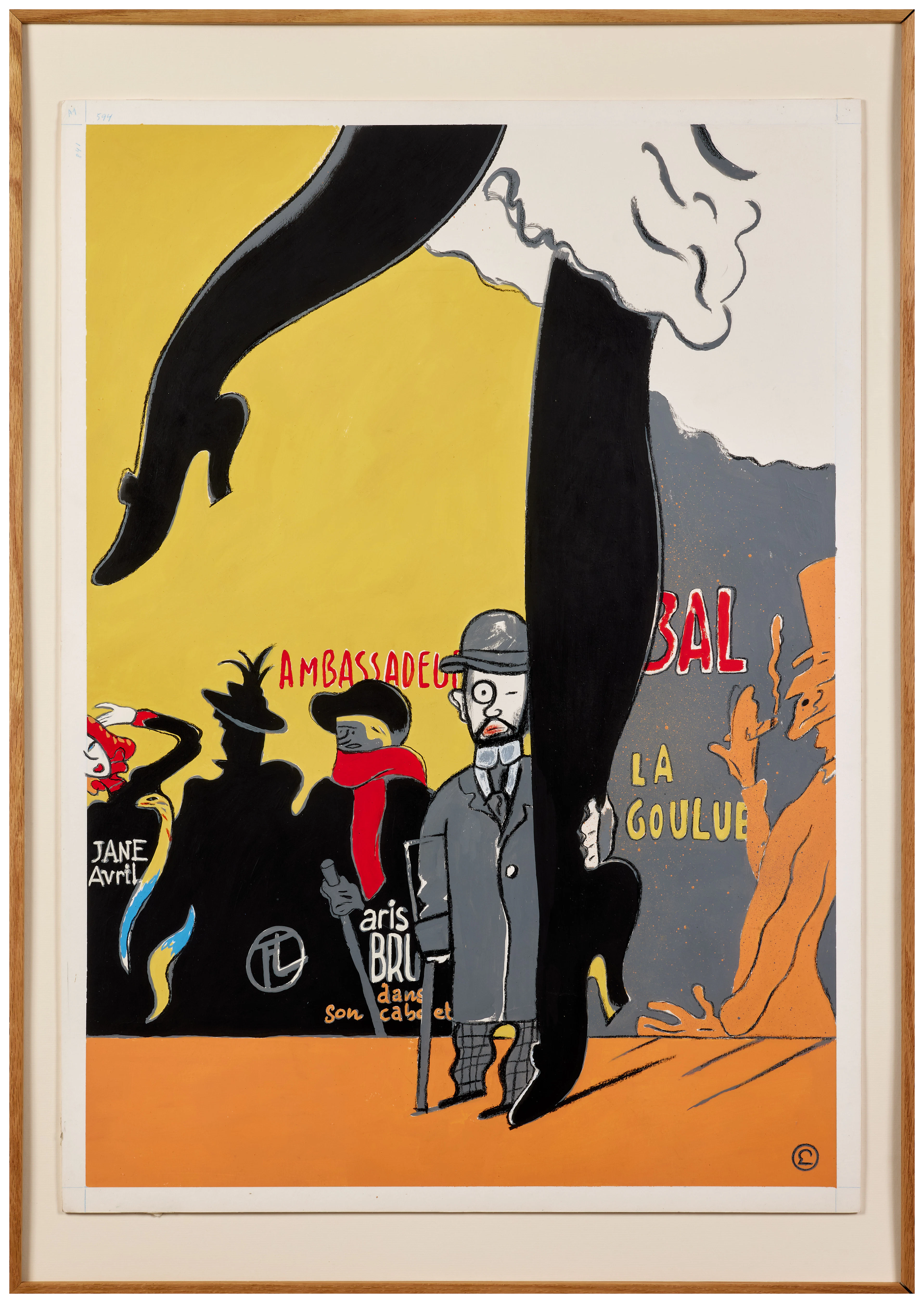 EVER MEULEN (Eddy Vermeulen dit) Né en 1946 Hommage à Toulouse-Lautrec