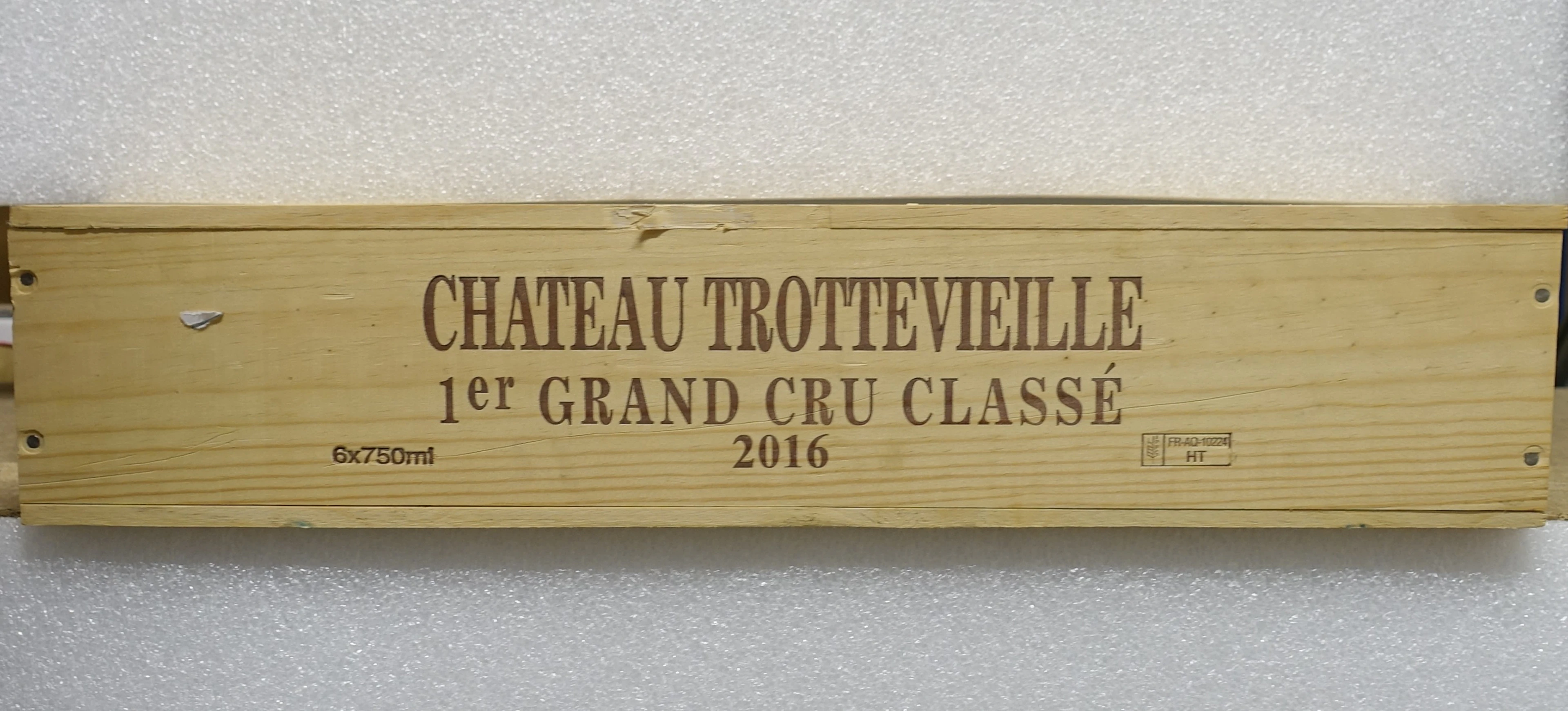 6 bts CH TROTTEVIEILLE 2016 1er GCC (B) Saint Emilion