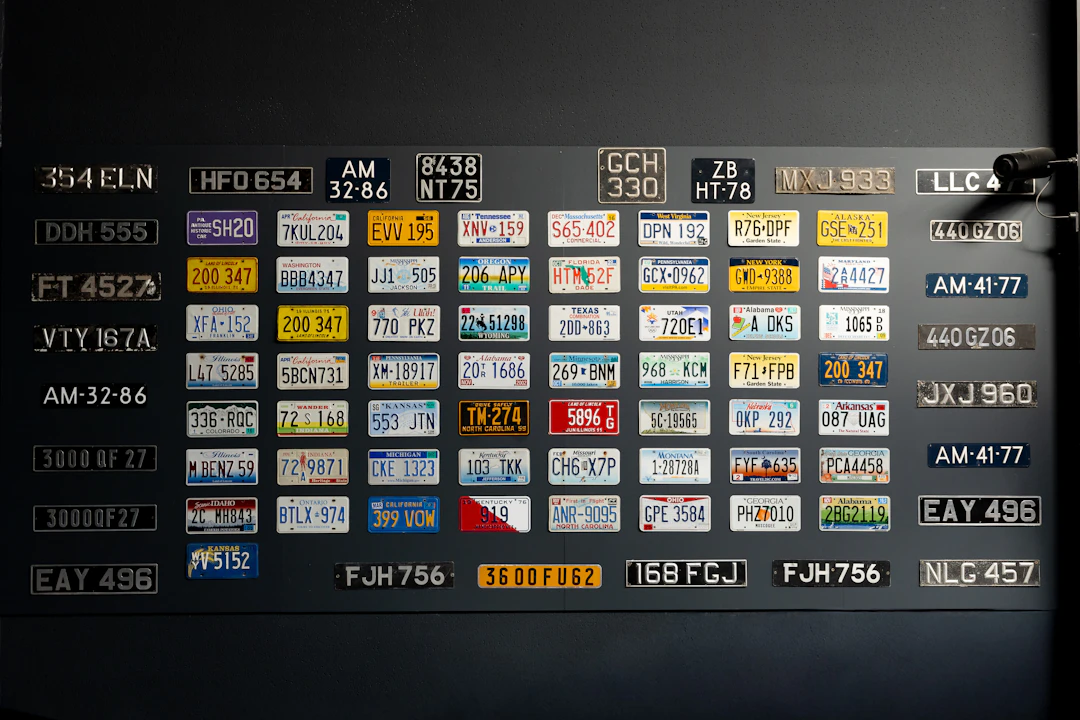 License plates No reserve