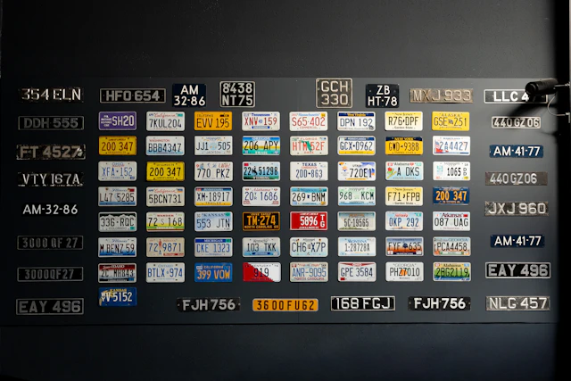 License plates No reserve