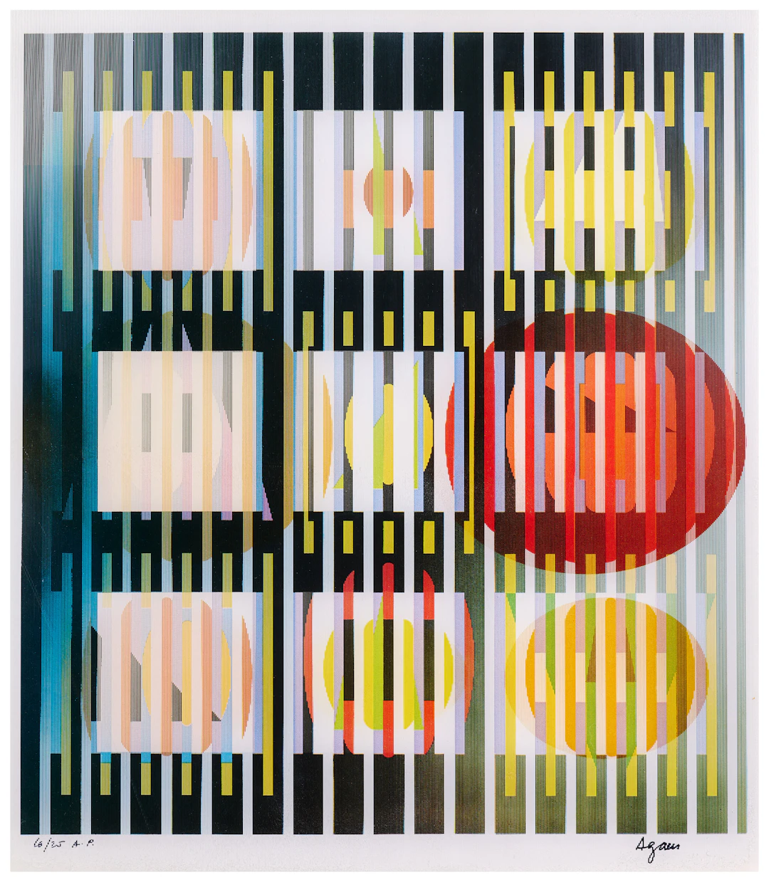 Yaacov AGAM 1928 - 2026 Lumière de minuit -1971
