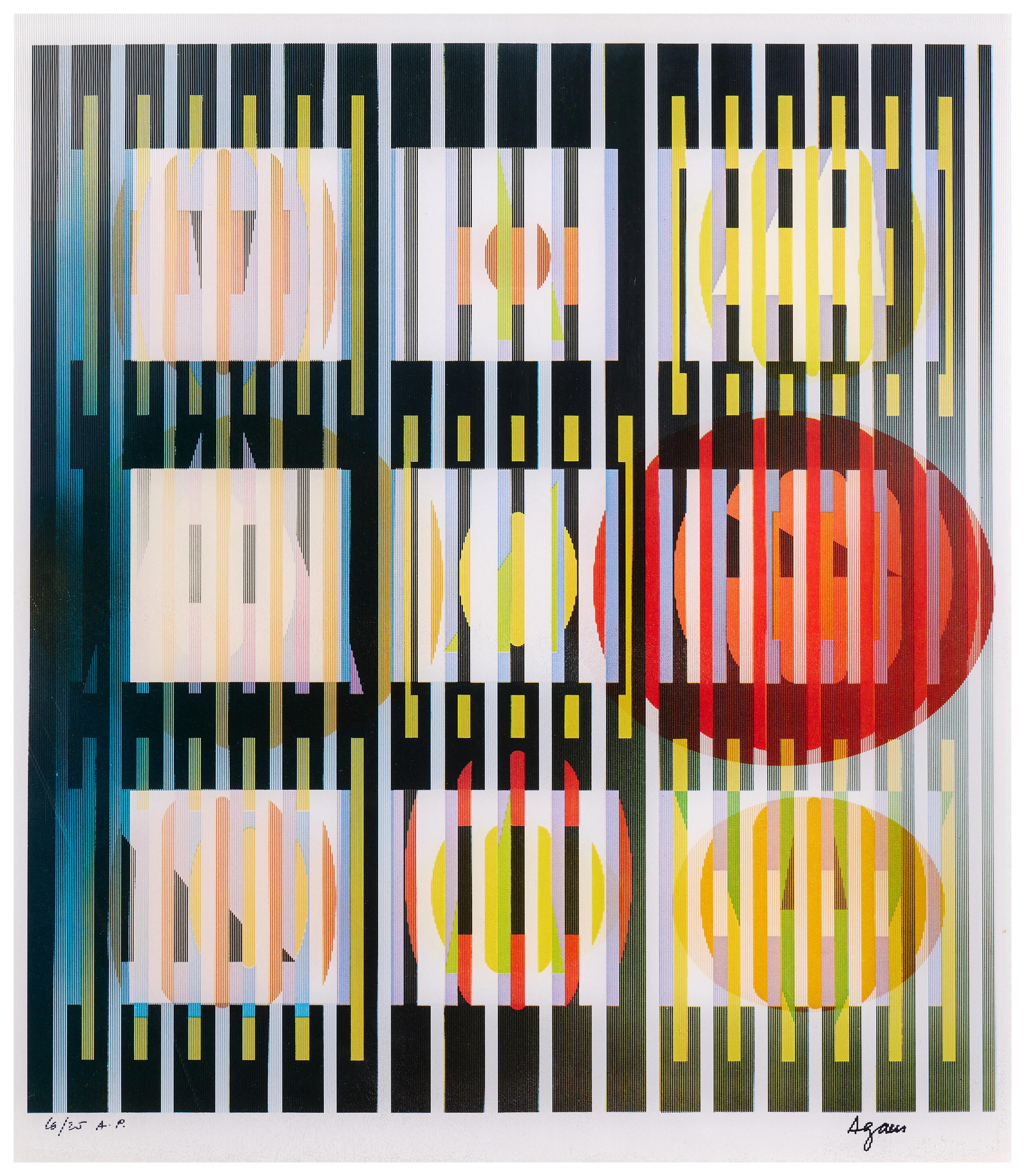 Yaacov AGAM 1928 - 2026 Lumière de minuit -1971