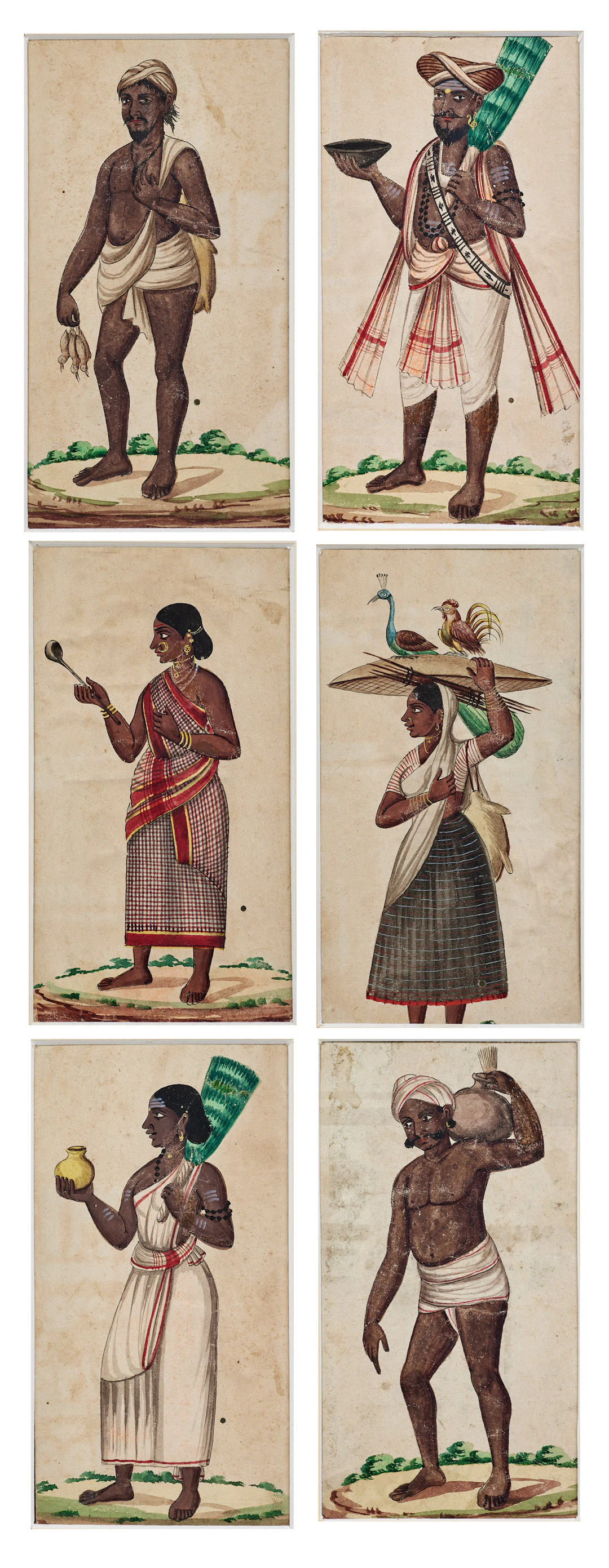 Six Company School Paintings of Castes and Trades