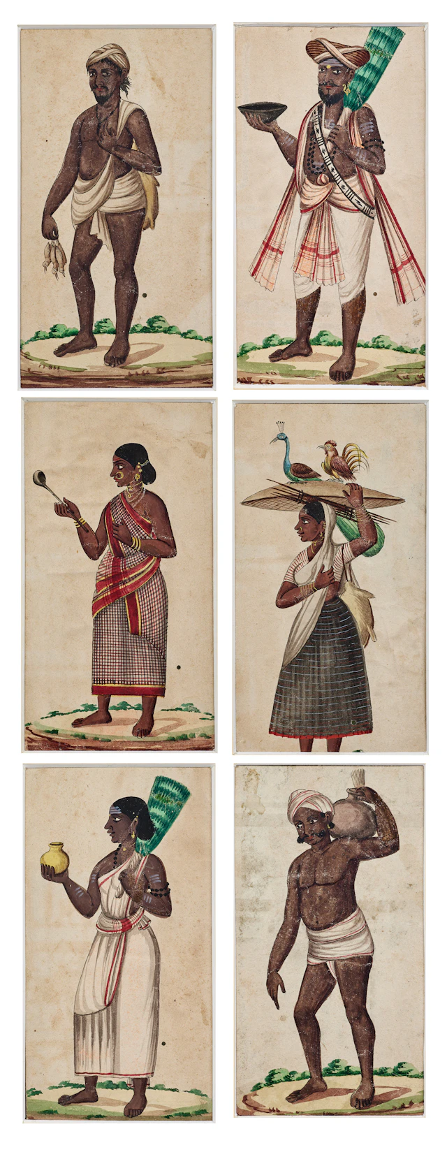 Six Company School Paintings of Castes and Trades
