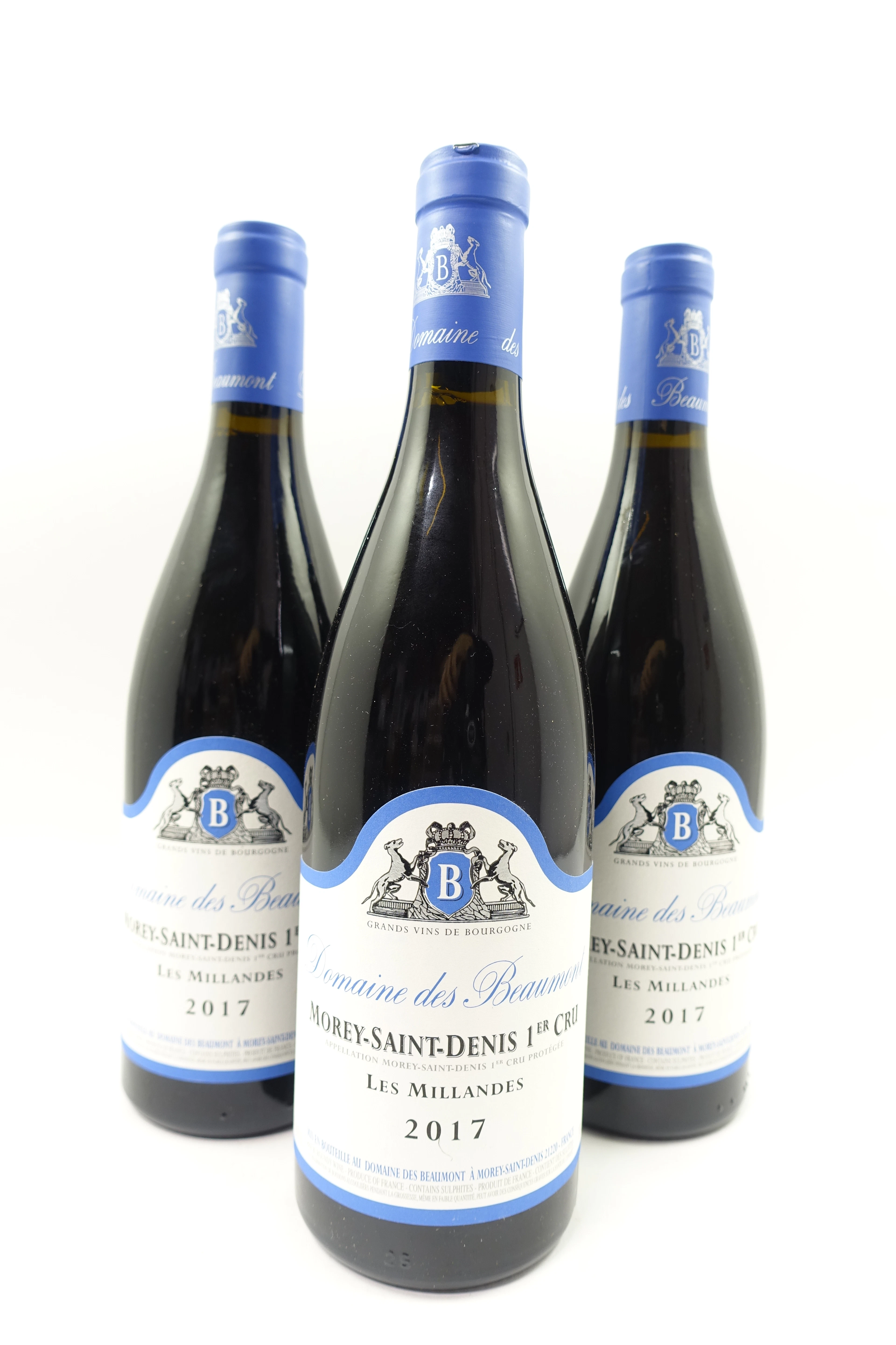 3 bts MOREY SAINT DENIS 2017 1er Cru Les Millandes. Domaine des Beaumont