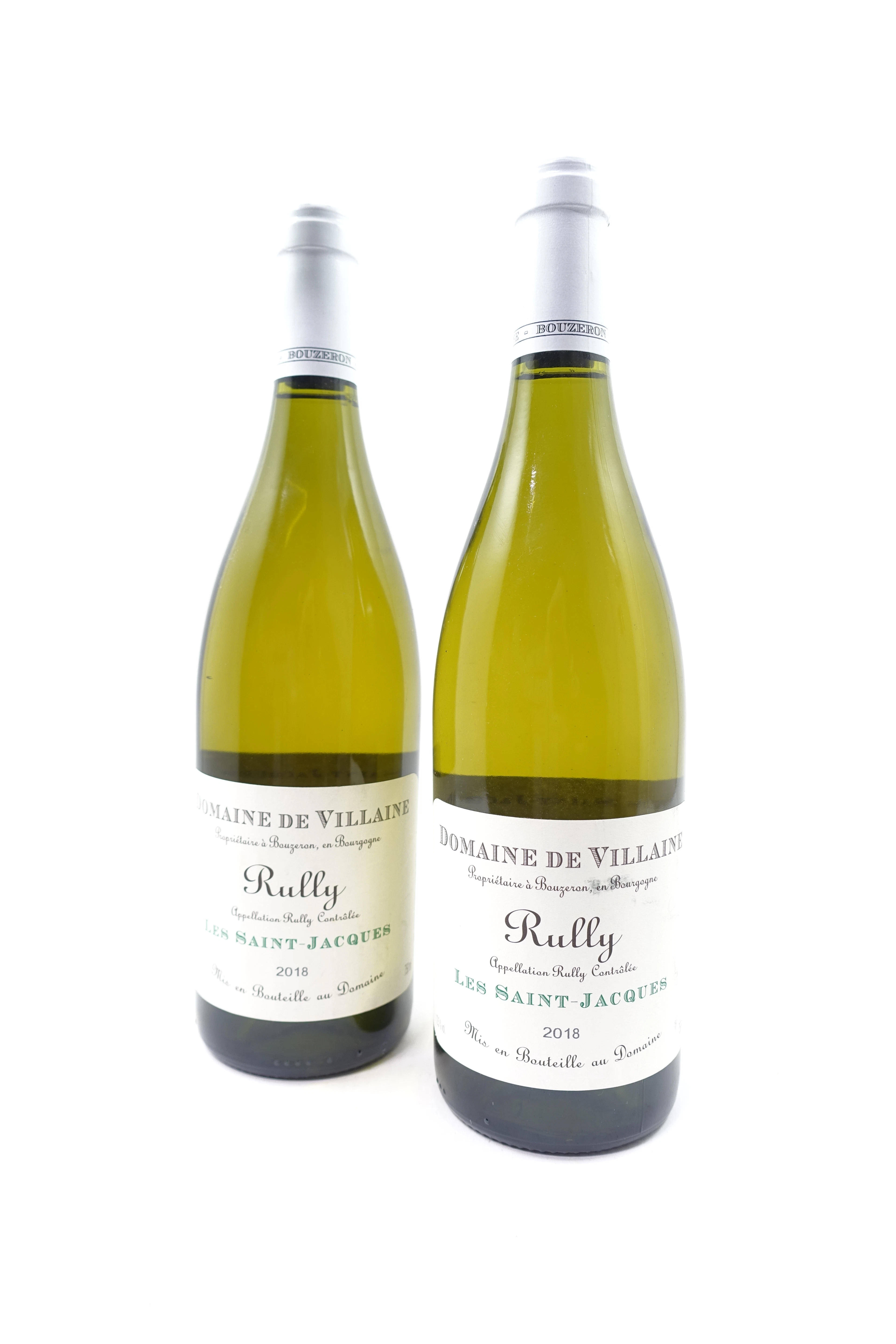 2 bts RULLY 2018 (blanc) Les Saint-Jacques. Domaine de Villaine