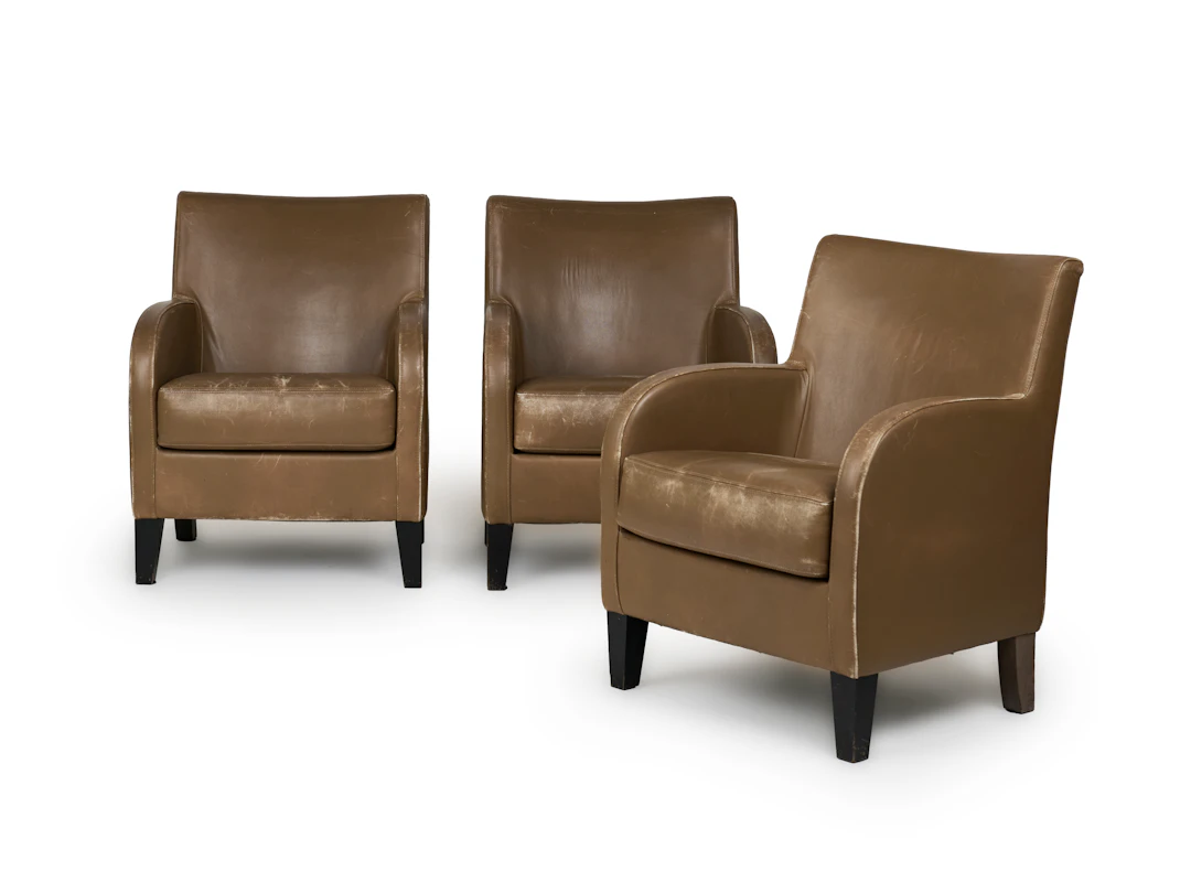 Suite de trois fauteuils "Cherche Midi"
