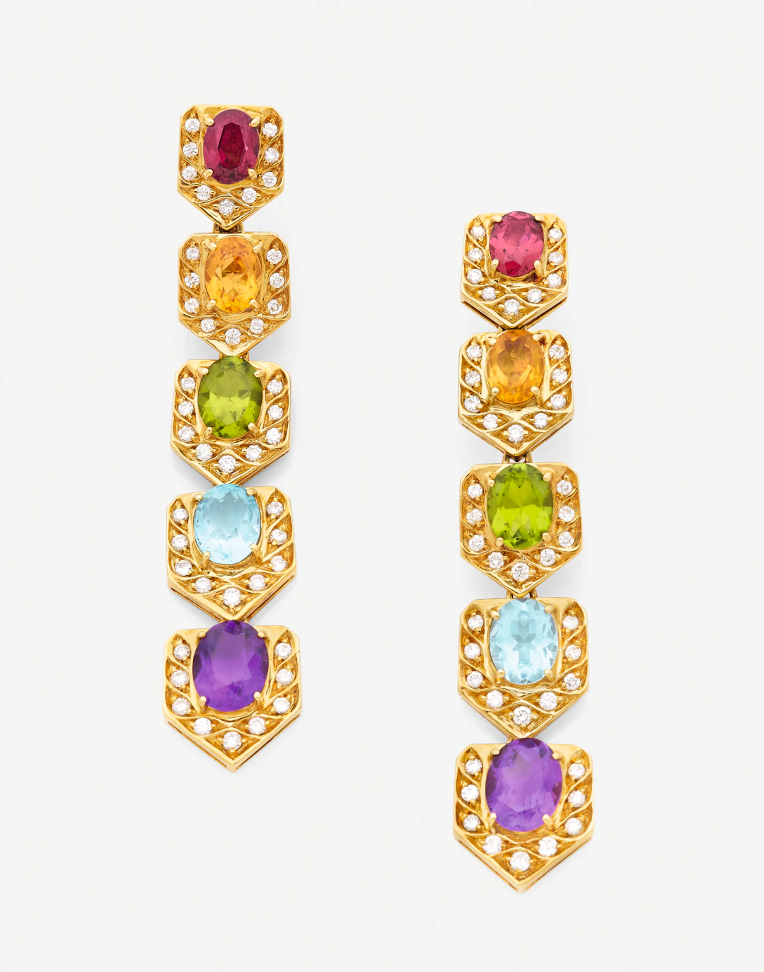Paire de pendants d'oreilles