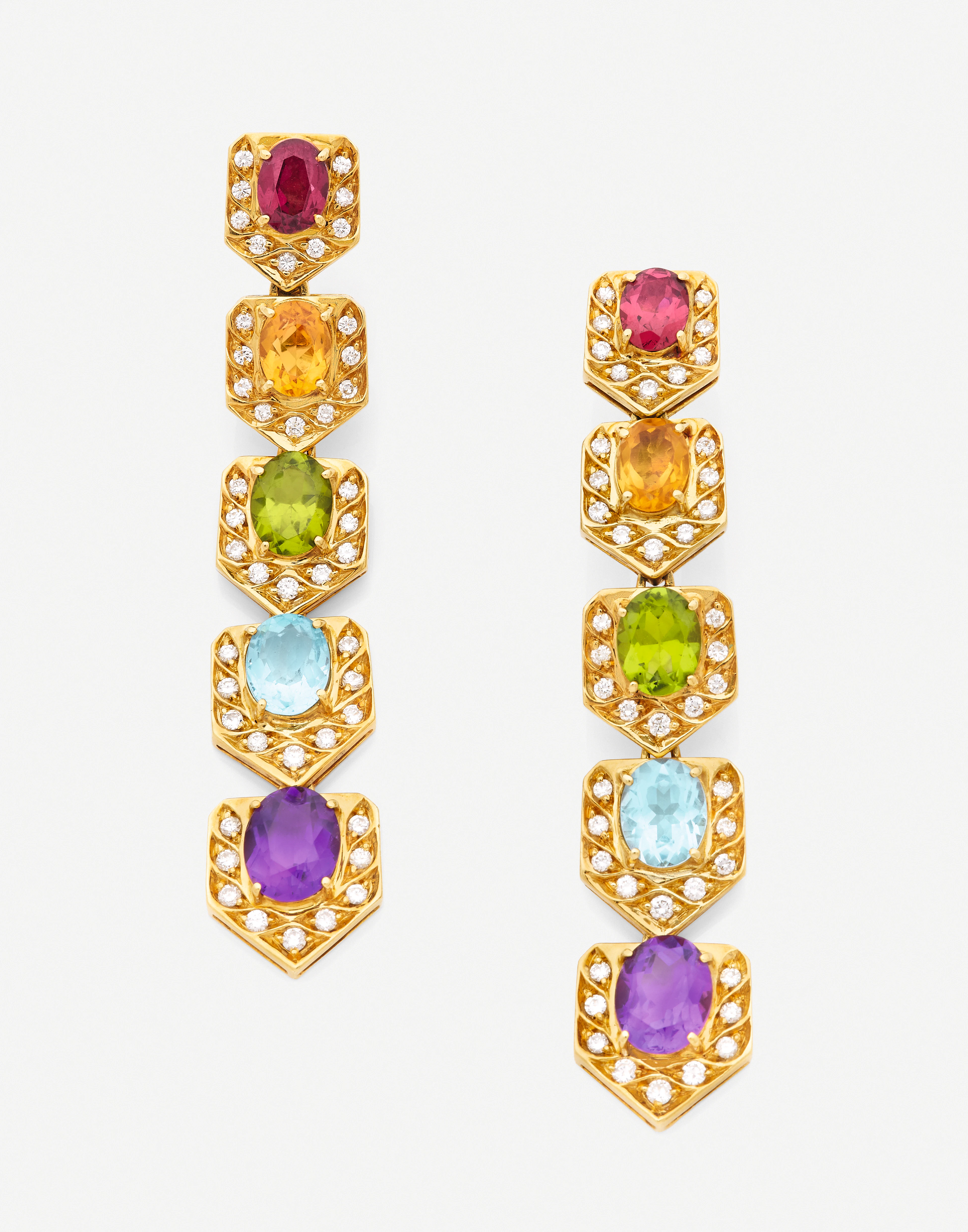 Paire de pendants d'oreilles