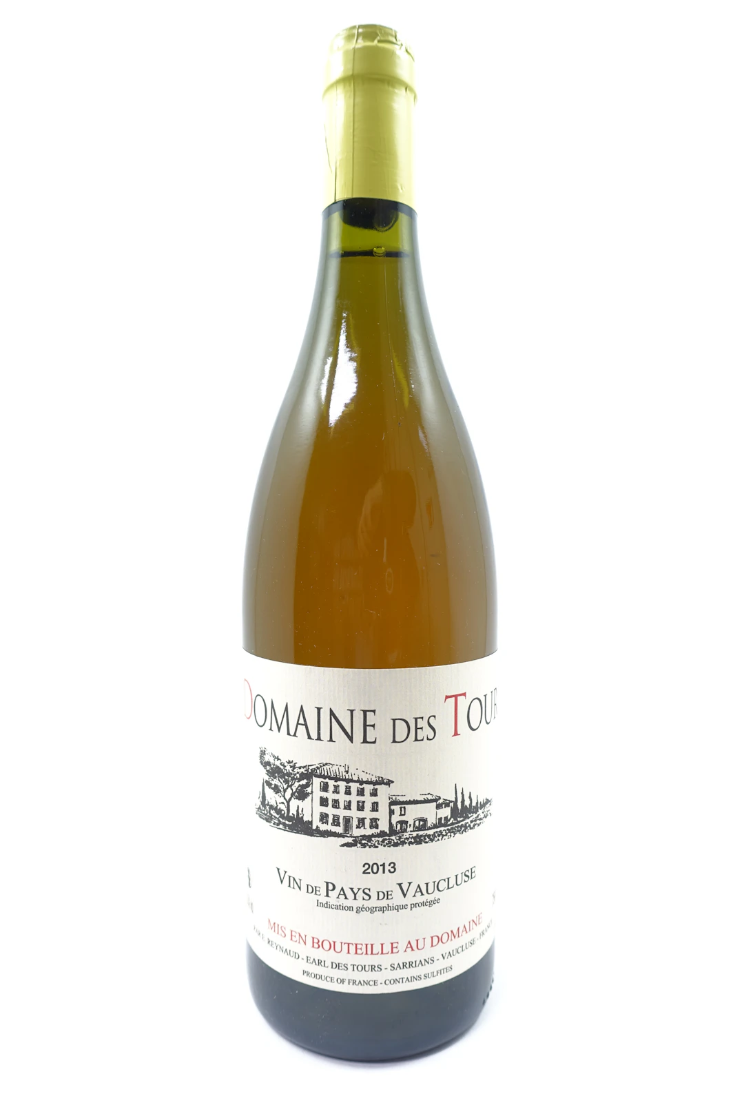 1 bt VDP DU VAUCLUSE 2013 (blanc) Domaine des Tours