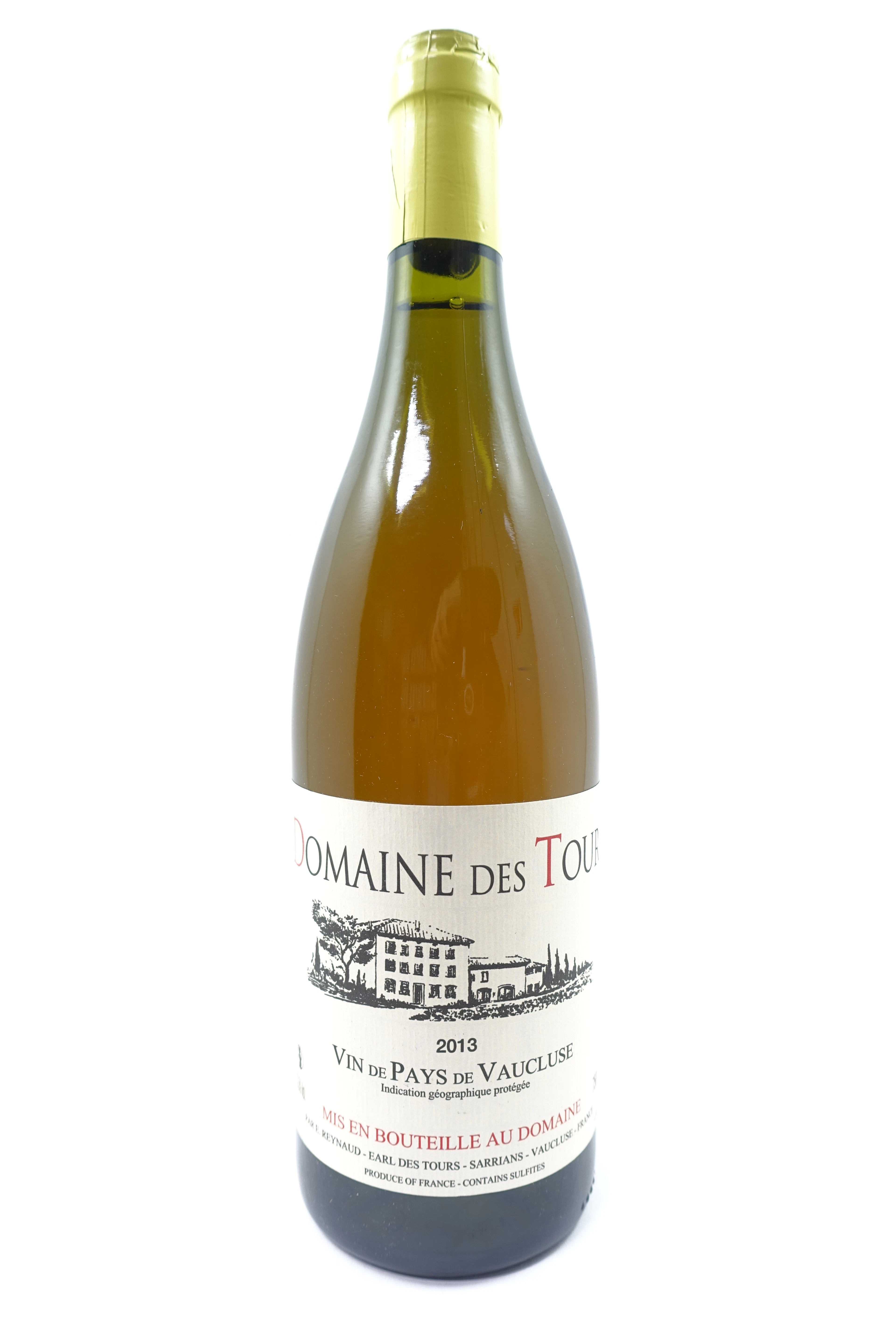 1 bt VDP DU VAUCLUSE 2013 (blanc) Domaine des Tours