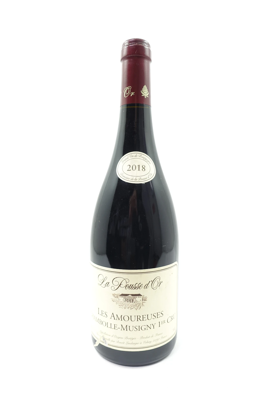 1 bt CHAMBOLLE MUSIGNY 2018 1er Cru Les Amoureuses. La Pousse d'Or