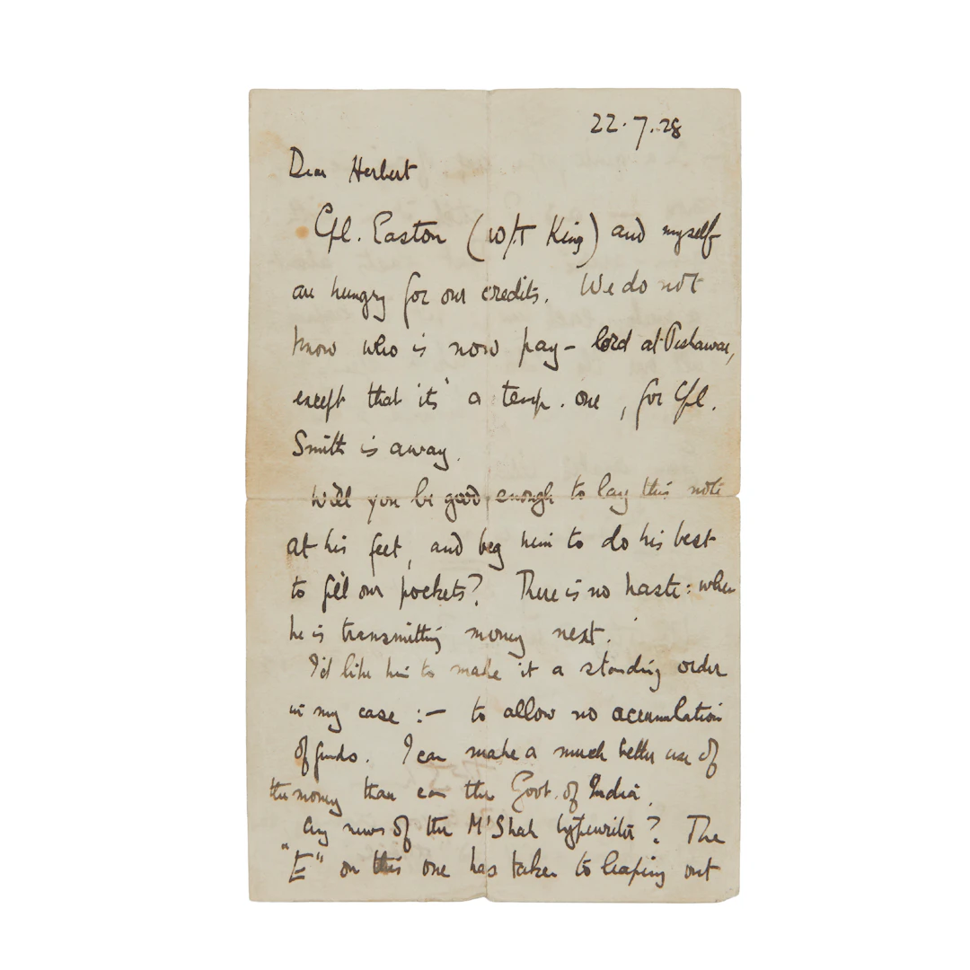 LAWRENCE (T[homas]. E[dward]., dit Lawrence d’Arabie)