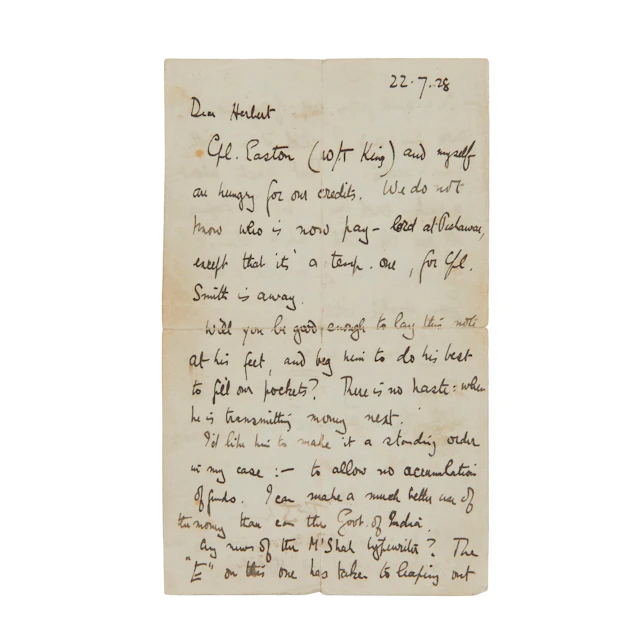 LAWRENCE (T[homas]. E[dward]., dit Lawrence d’Arabie)