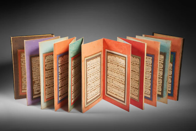 A Qajar Calligraphic Album (Muraqqa’) of Morning Prayers