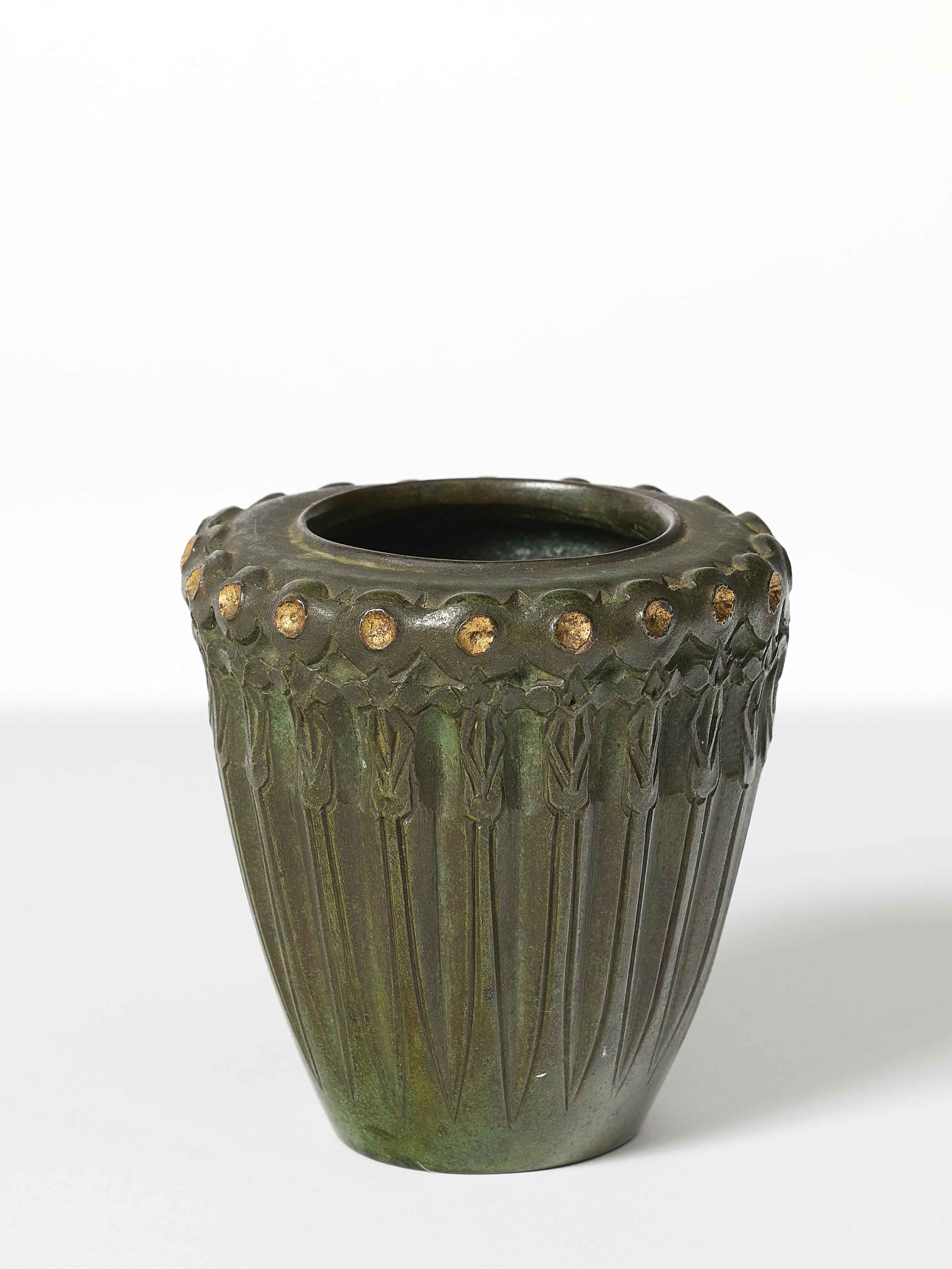 Jean DUNAND 1877-1942 Petit vase - circa 1912