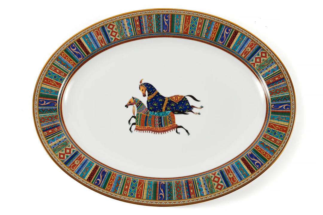 HERMÈS CHEVAL D'ORIENT Large Dish
