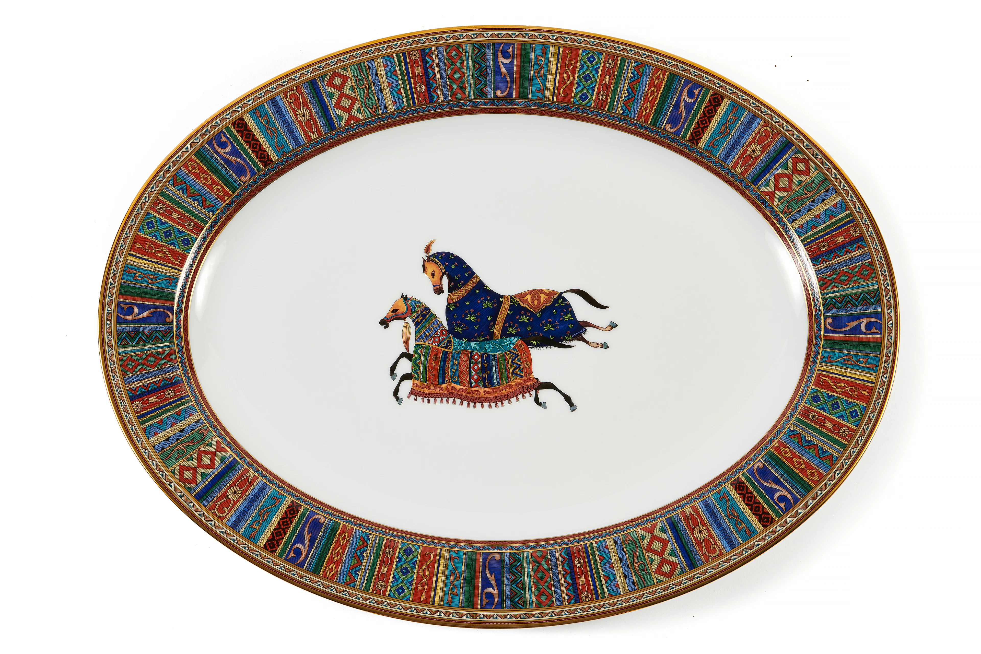 HERMÈS CHEVAL D'ORIENT Large Dish