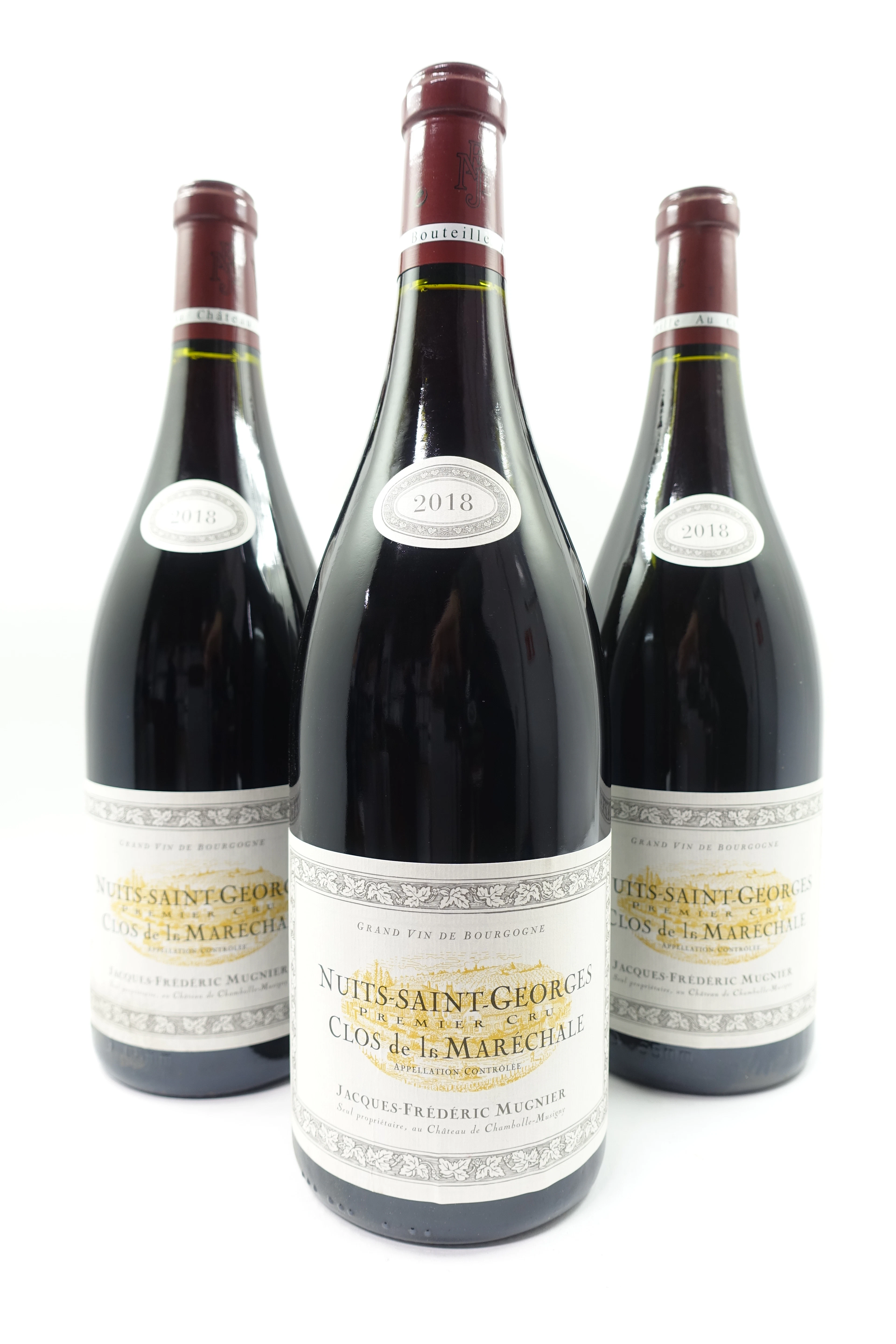 3 mags NUITS SAINT GEORGES 2018 1er Cru Clos de la Maréchale. Jacques-Frédéric