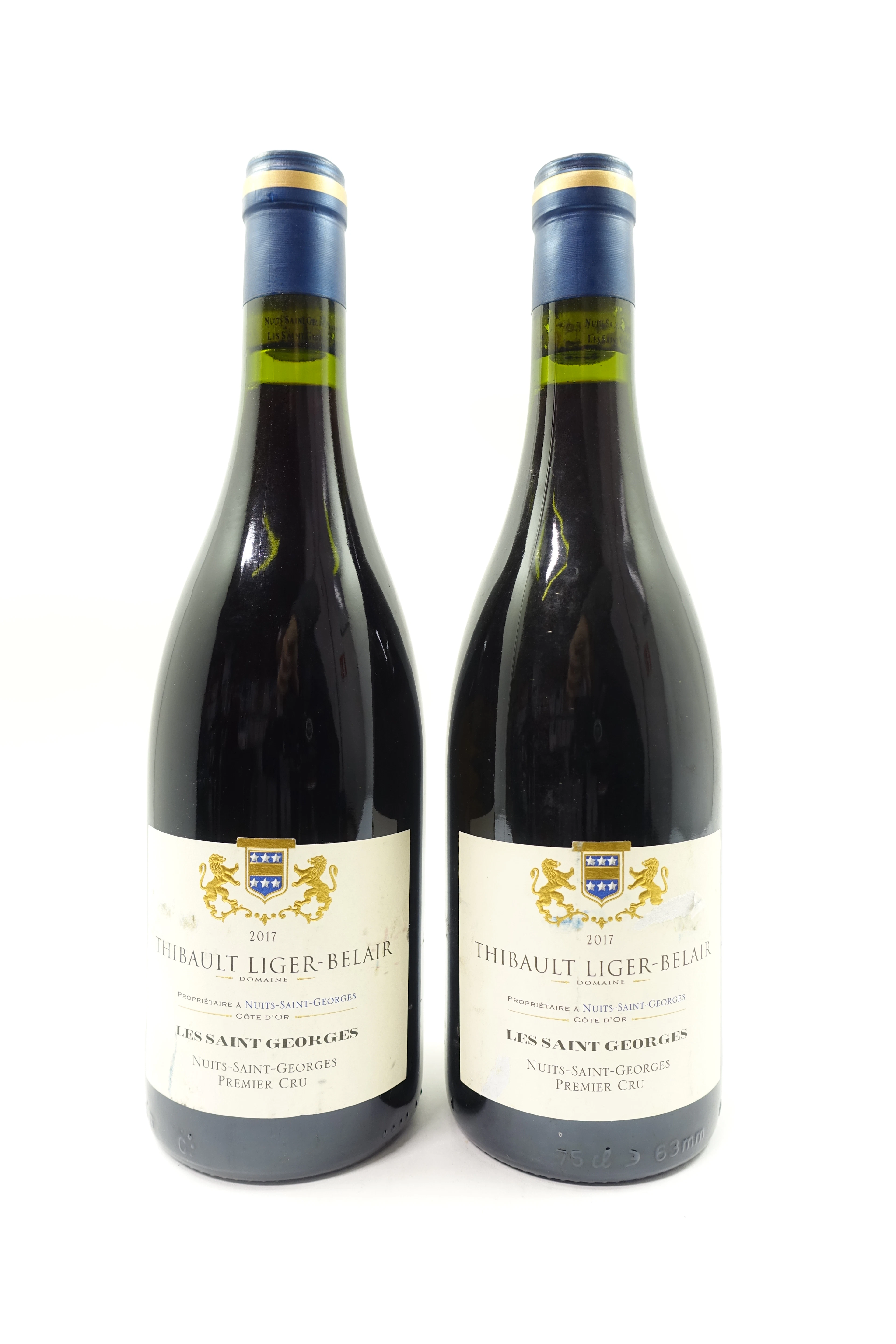2 bts NUITS SAINT GEORGES 2017 1er Cru Les Saints-Georges. Thibault