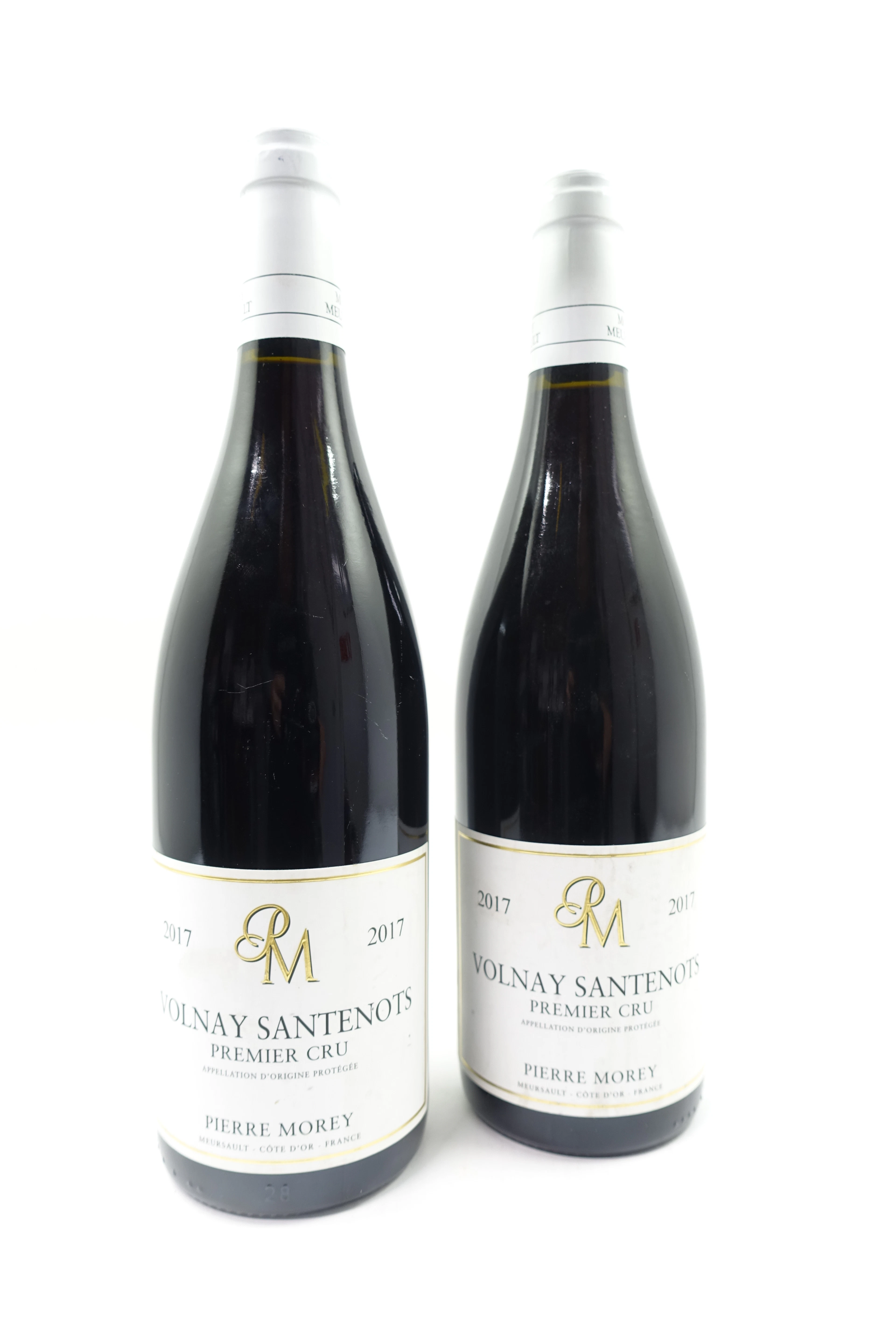 2 bts VOLNAY 2017 1er Cru Santenots. Pierre Morey