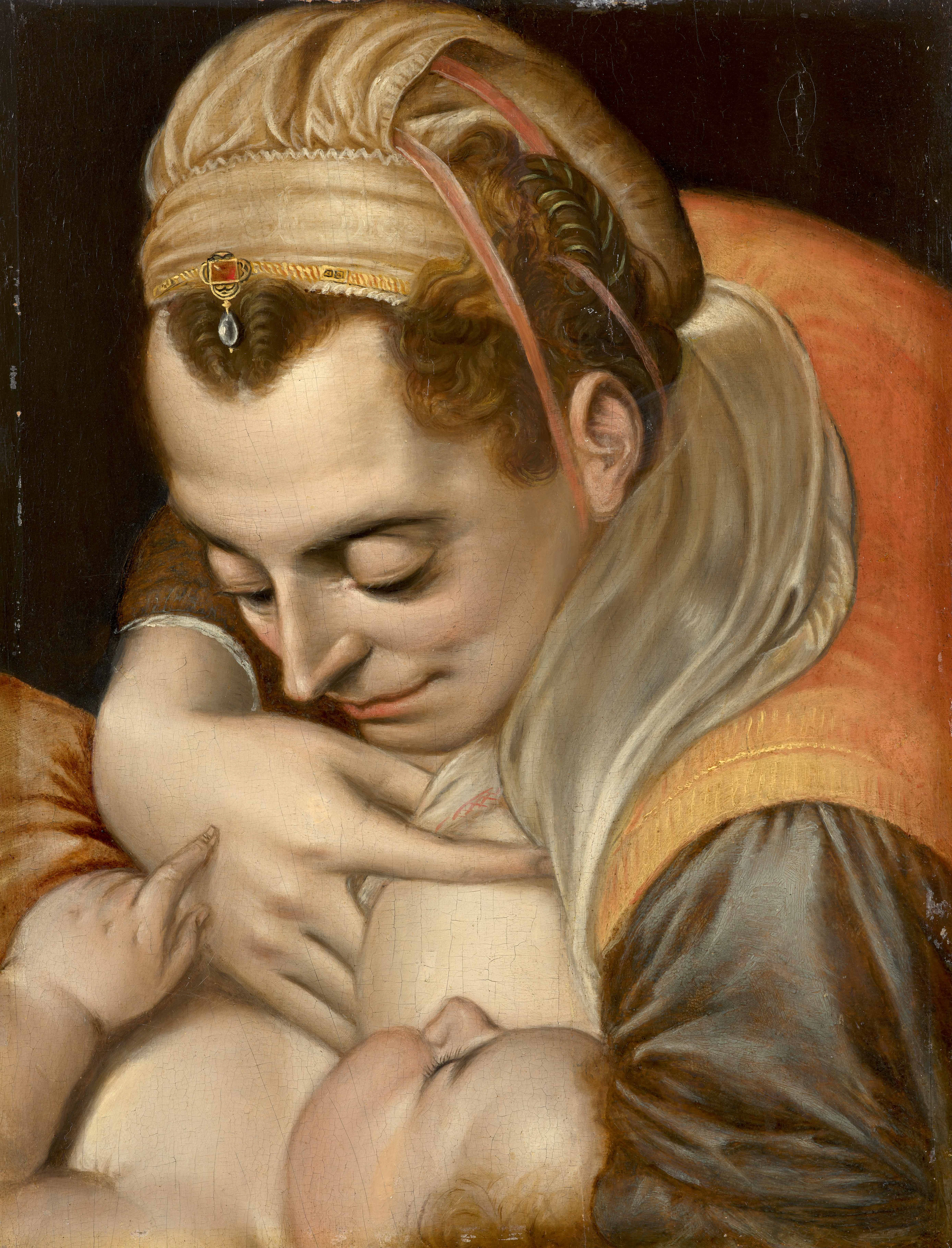 Frans FLORIS Anvers, vers 1519 - 1570 Maternité