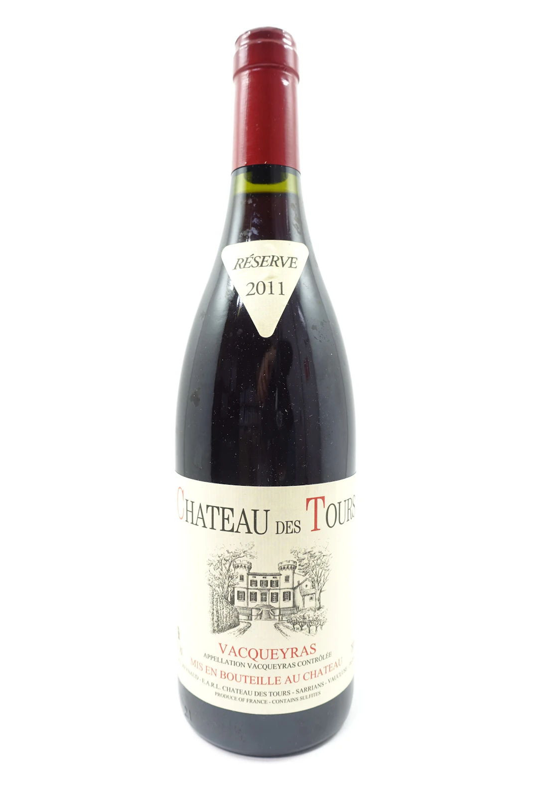 1 bt VACQUEYRAS 2011 Château des Tours