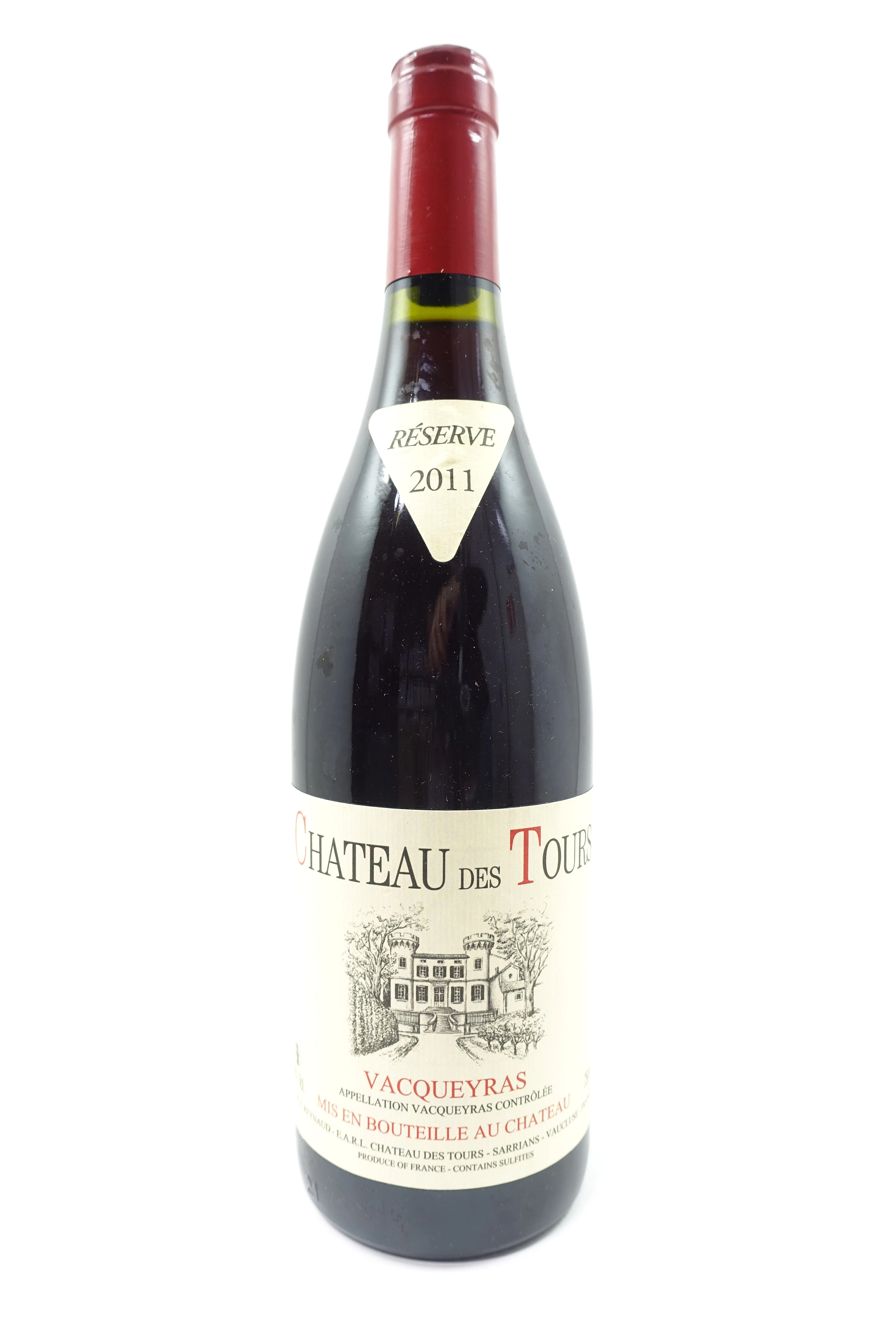 1 bt VACQUEYRAS 2011 Château des Tours