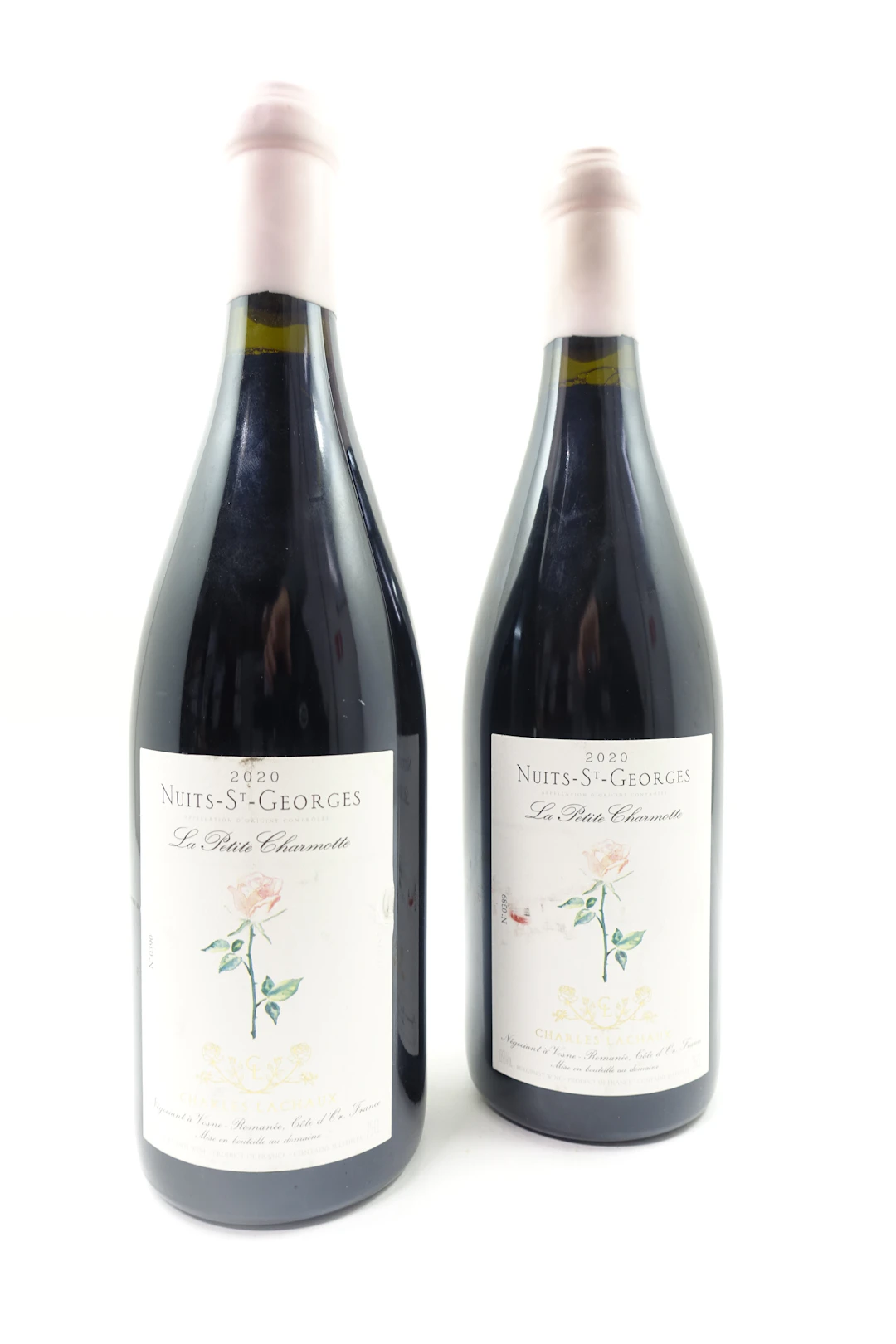 2 bts NUITS SAINT GEORGES 2020 La Petite Charmotte. Charles Lachaux